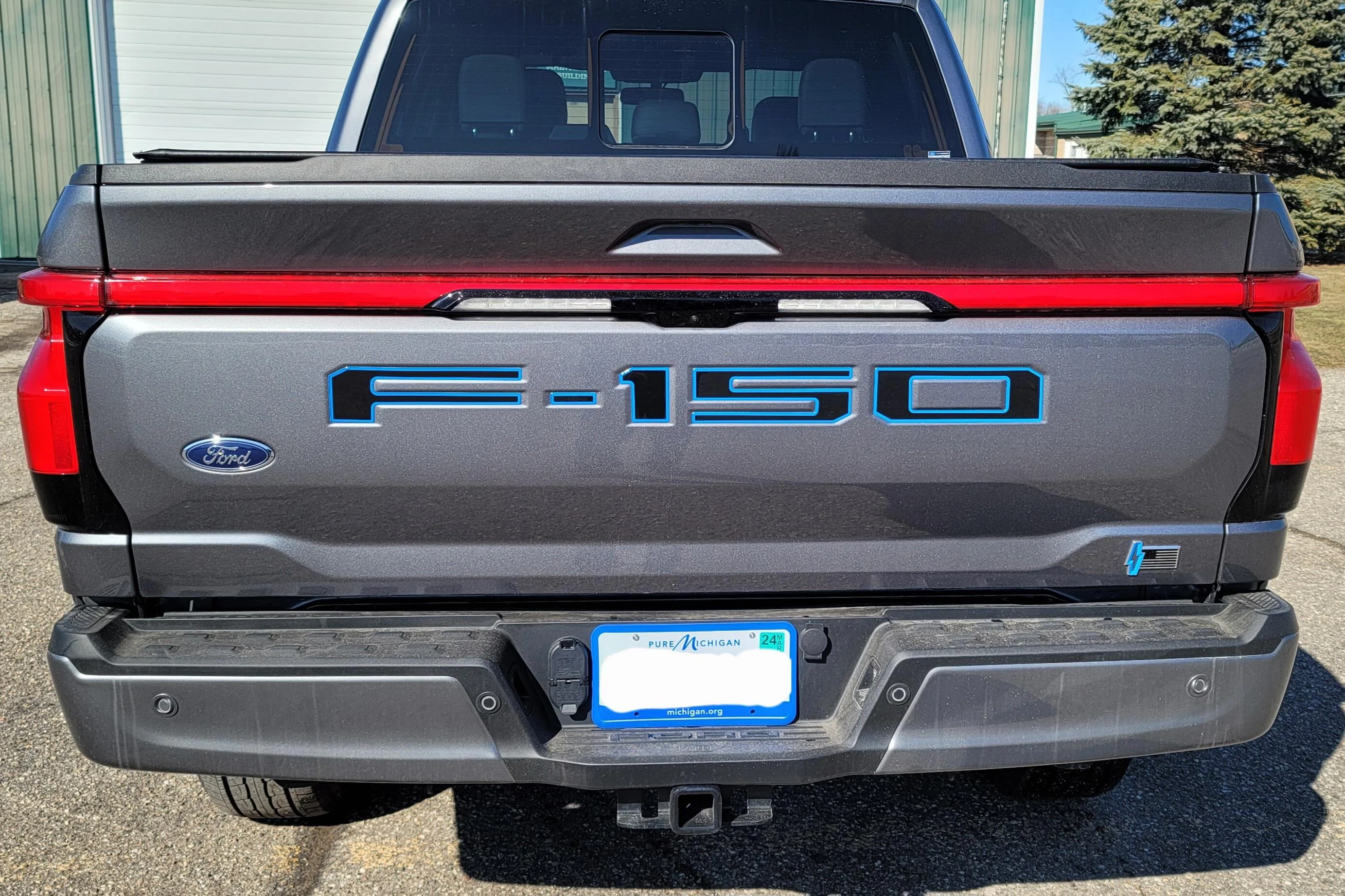 Ford F-150 Lightning Tailgate letter inserts matching the "Lightning" lettering 20230226_142905