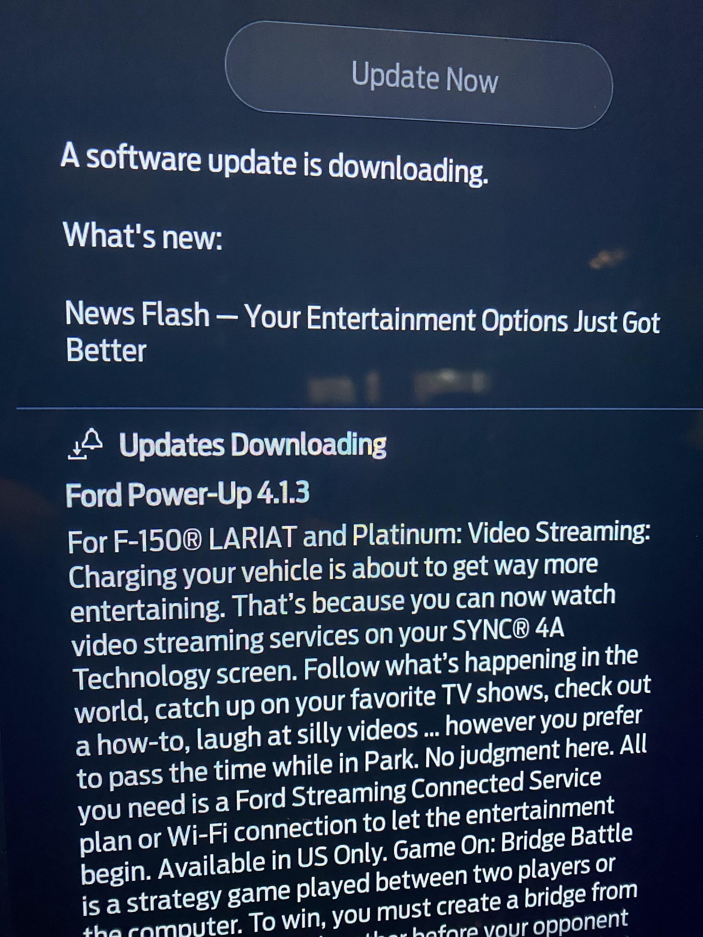 Ford F-150 Lightning YouTube app gone from Sync 4.2.1 ? IMG_2461