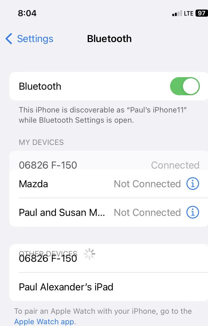 Ford F-150 Lightning Bluetooth stopped working in the Lightning IMG_0281 copy