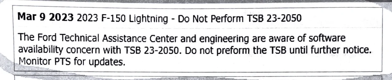 Ford F-150 Lightning Modem stopped working.....then worked with a weird possible fix 1678564713465