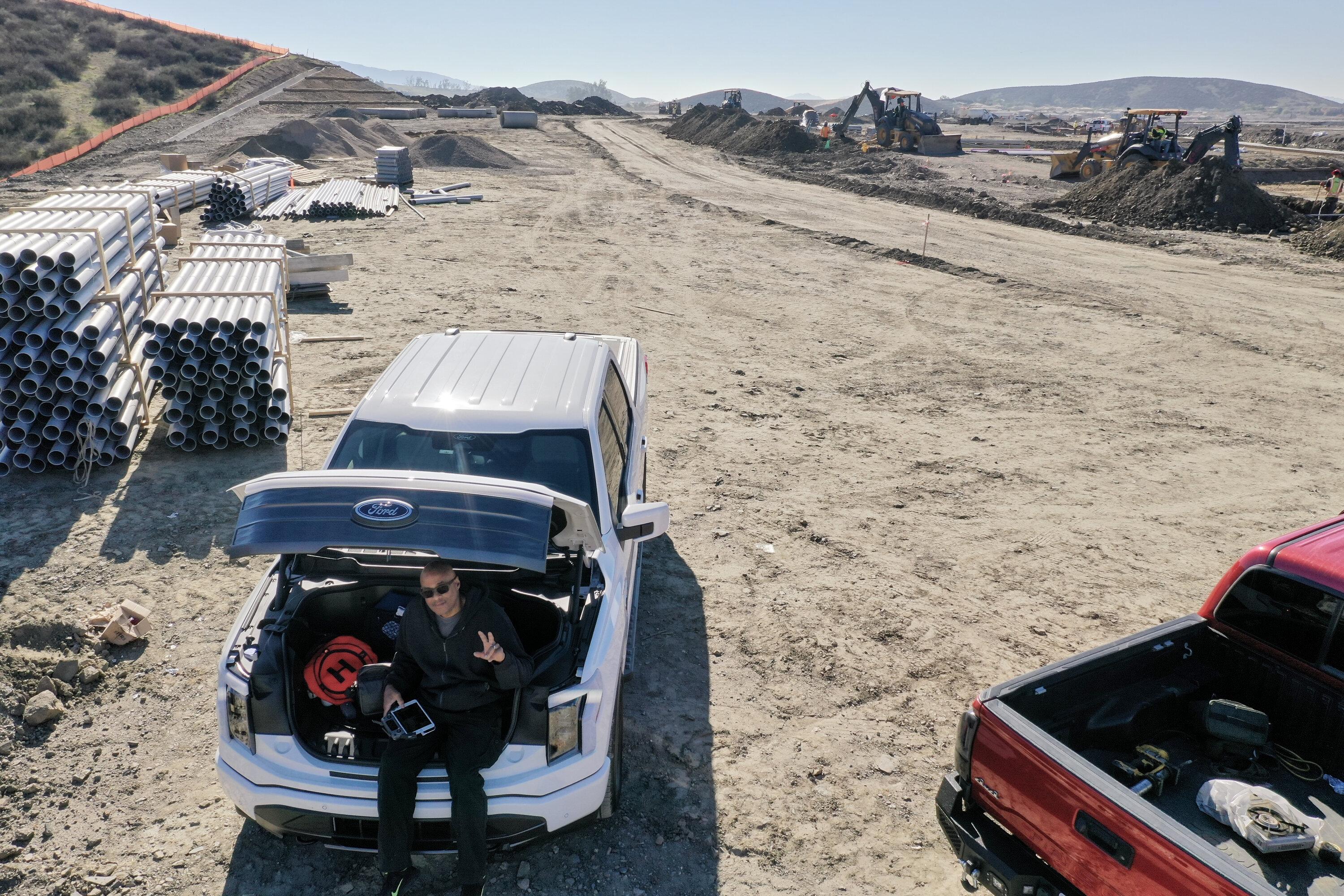 Ford F-150 Lightning Pics of Lightning Trucks Doing Truck Things. Post Yours! 📸 F150 drone job 3-1
