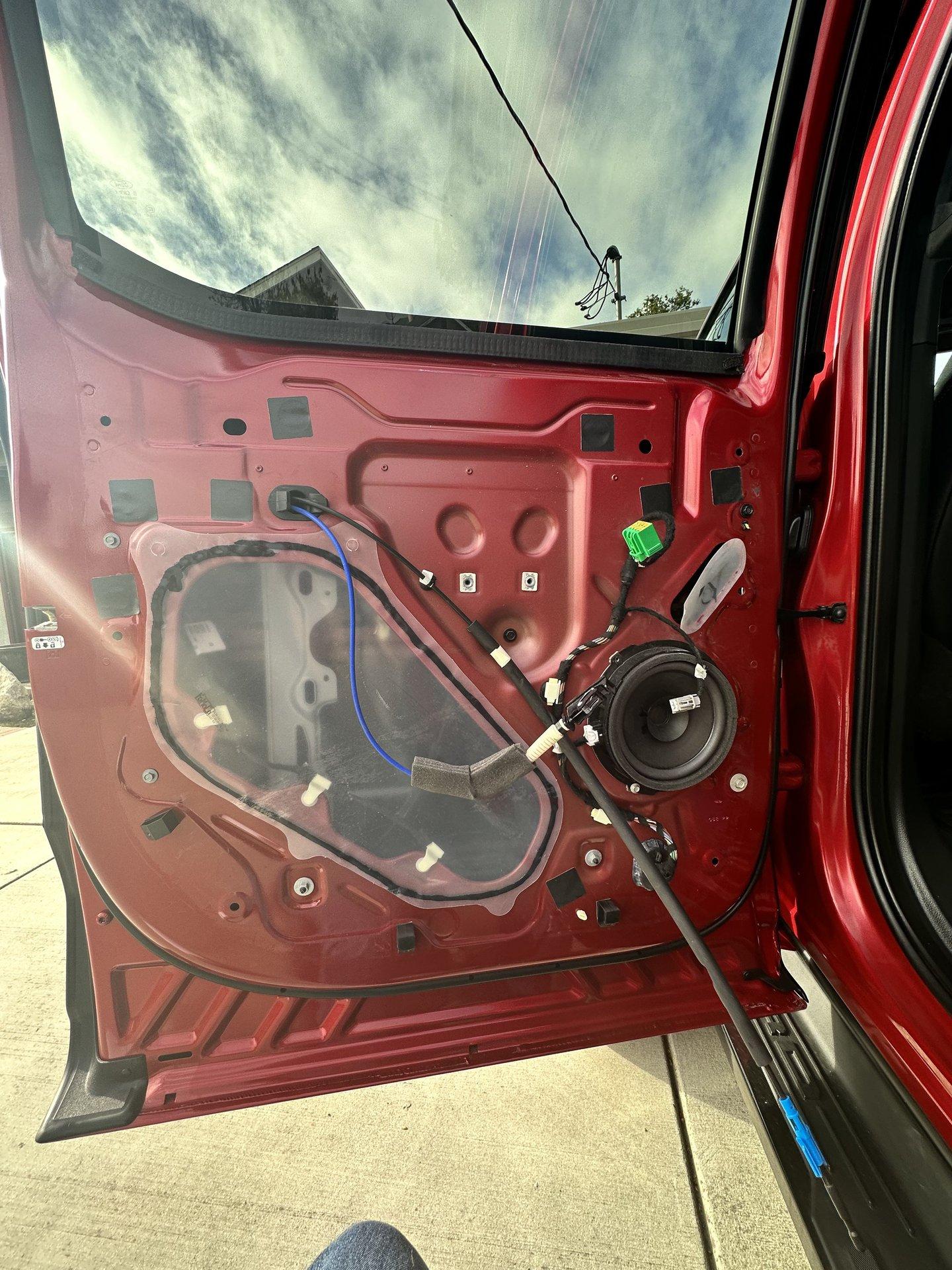 Ford F-150 Lightning Sounds Good Stereo Behind the Seat kit installation 19-inside-