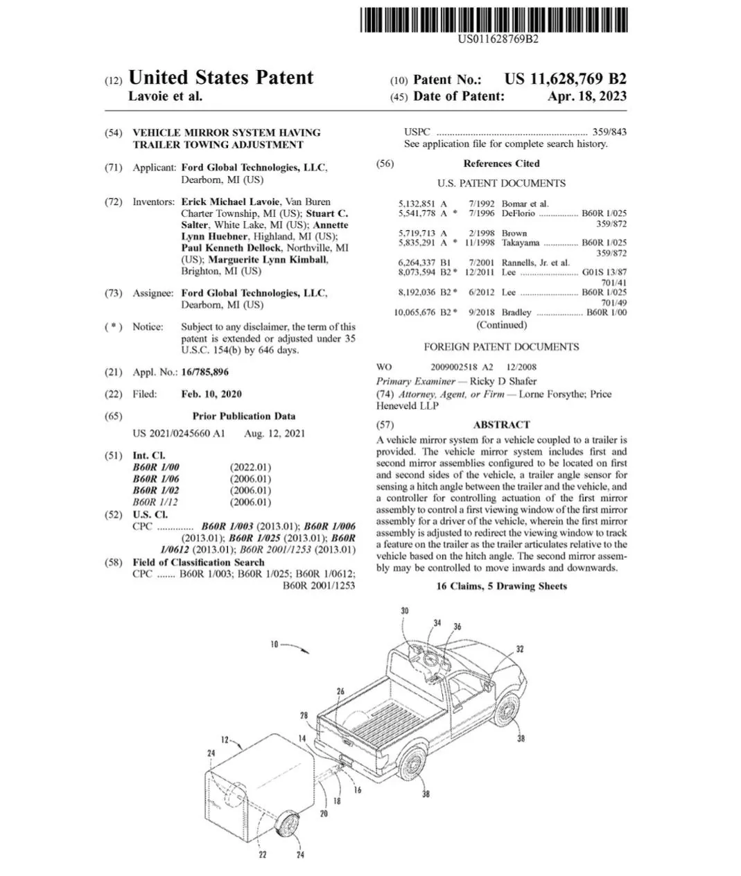 Ford F-150 Lightning Ford Patents Automatically Adjusting Mirrors for Trailer Towing ford-trailer-towing-adjustment-mirror-system-1