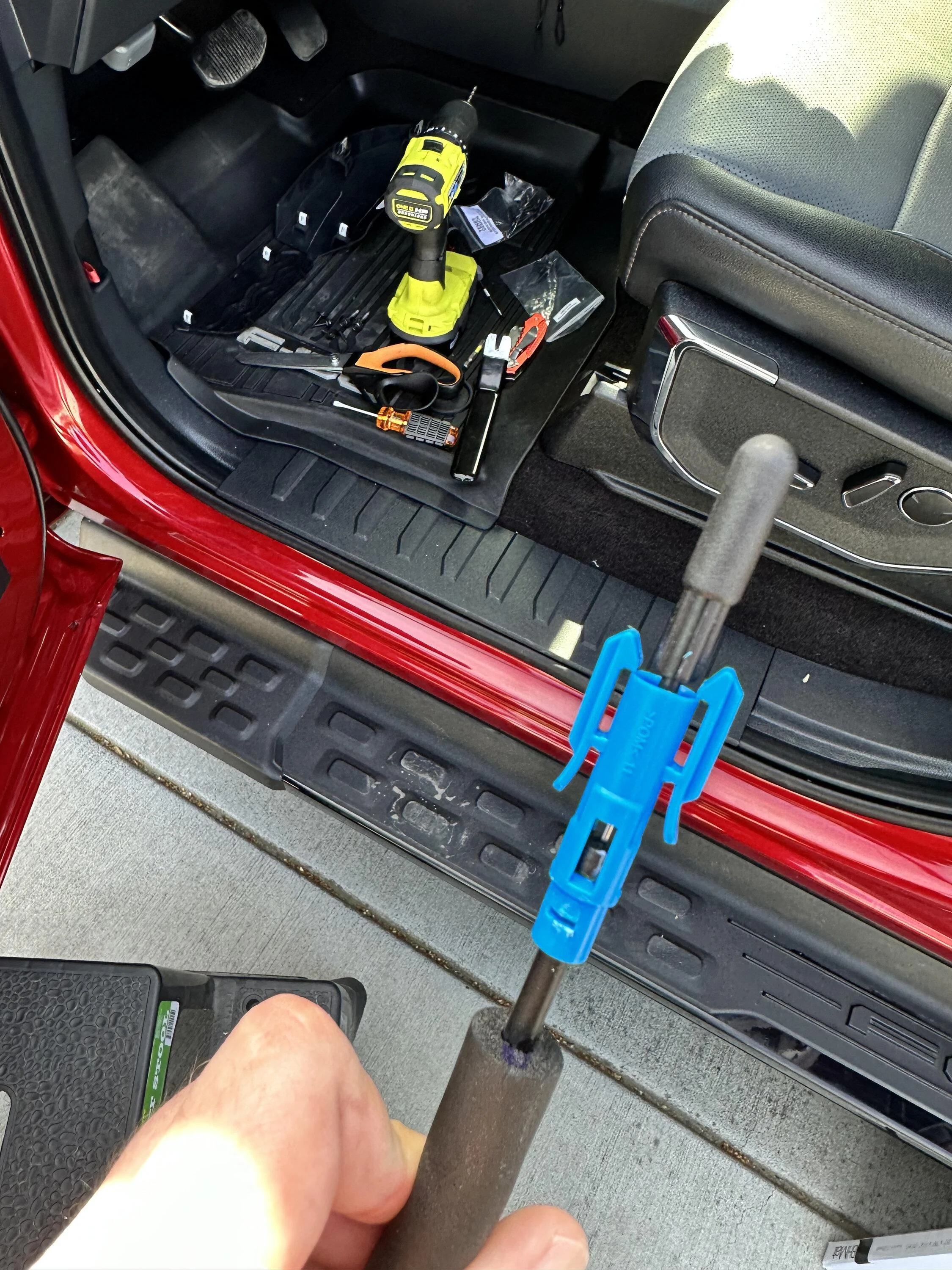 Ford F-150 Lightning Sounds Good Stereo Behind the Seat kit installation 10 lock cabl