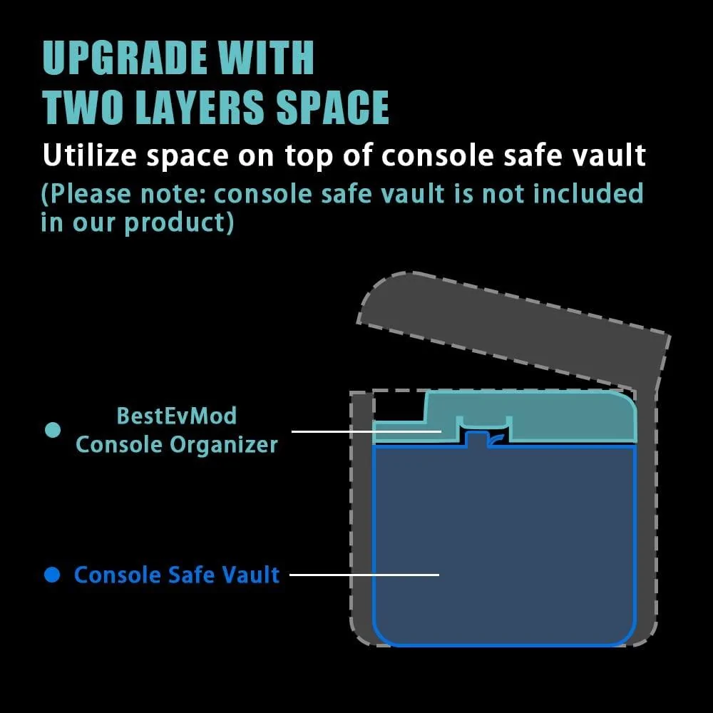 Ford F-150 Lightning Console Organizer Tray compatible with OEM Safe Vault 51h0yO3rwYL._AC_SL1000_