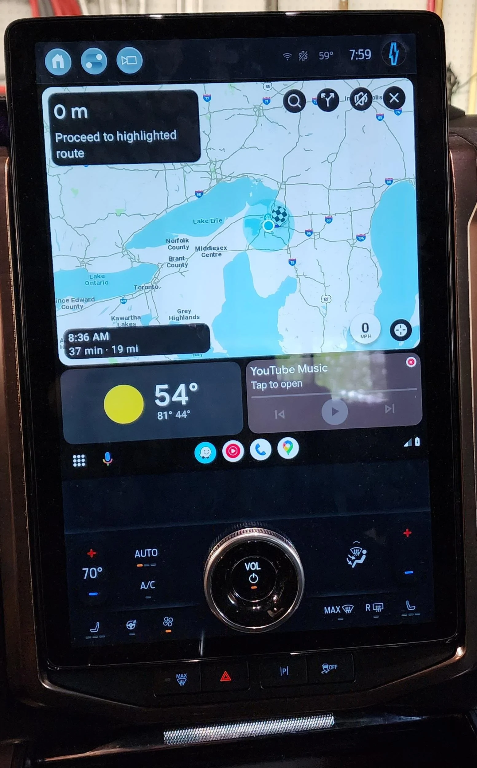 Ford F-150 Lightning Waze Controls Hidden by Useless podcast interface 20230516_075956