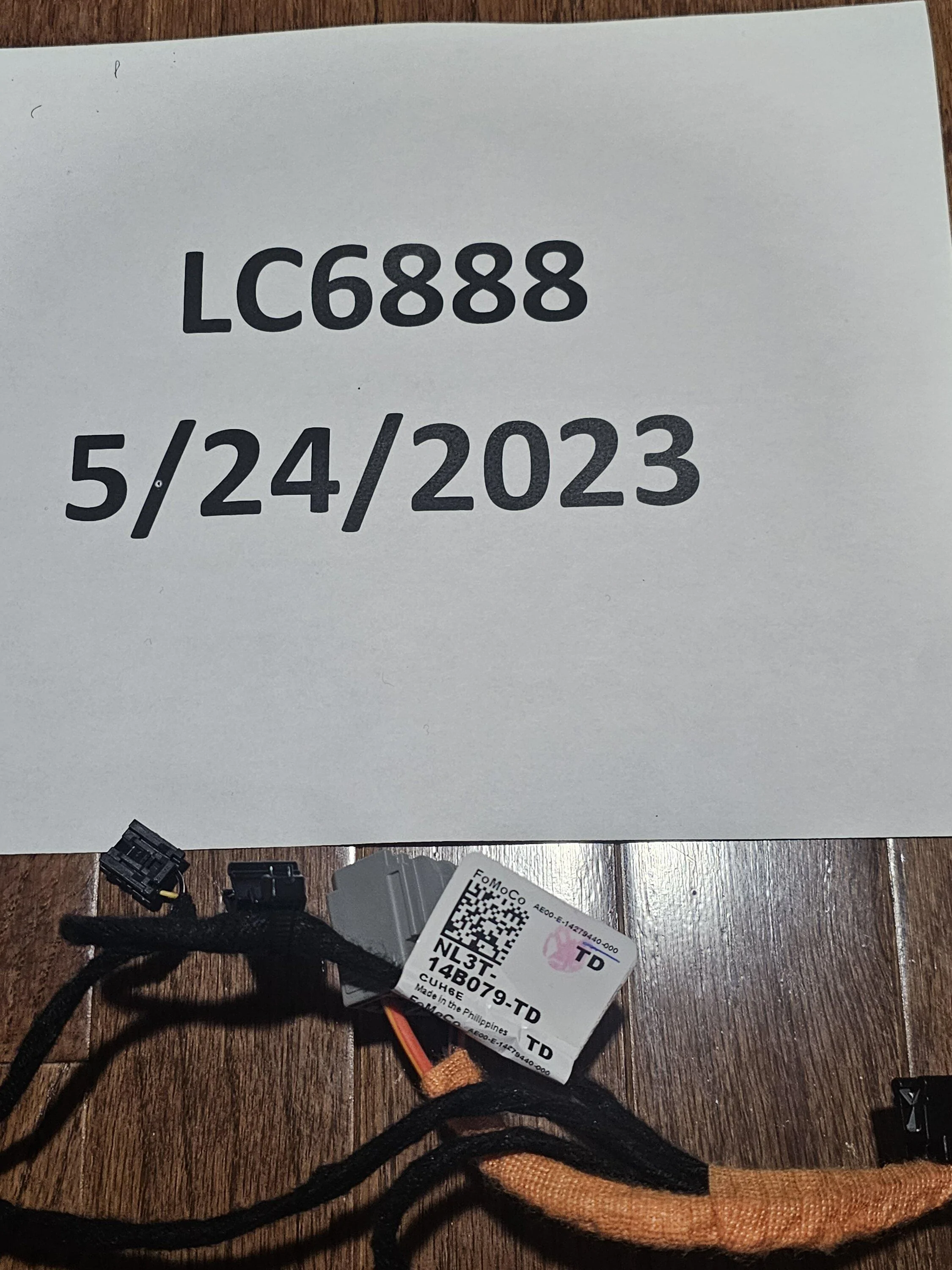 Ford F-150 Lightning CENTER CONSOLE HARNESS 20230524_180147