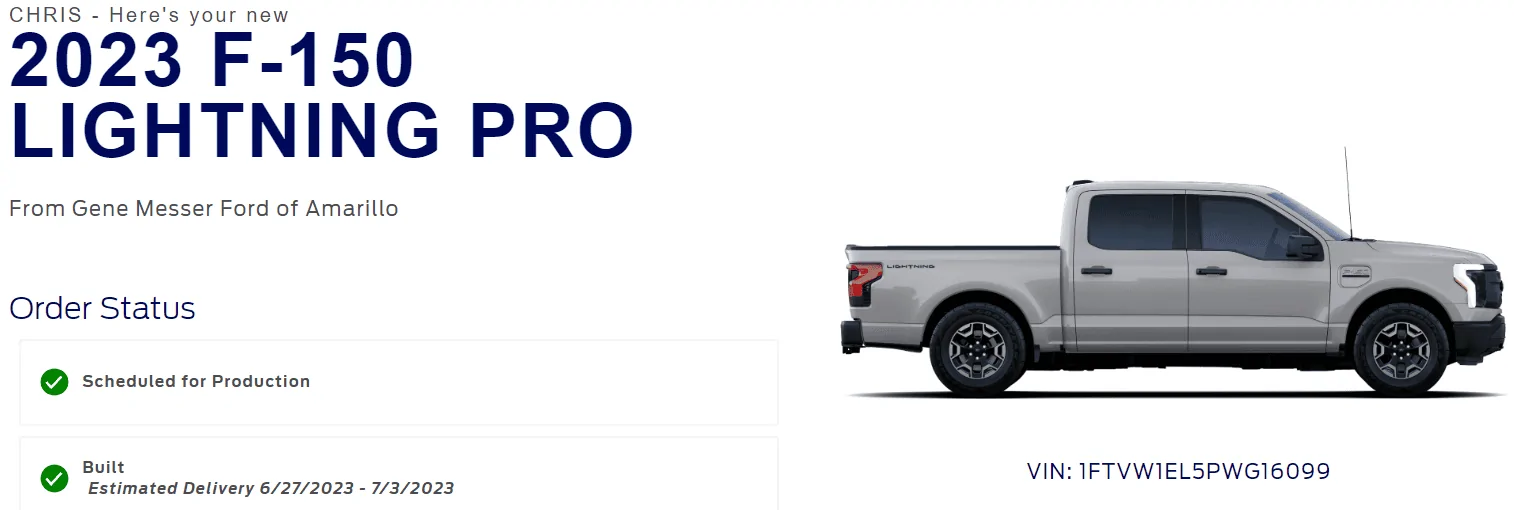 Ford F-150 Lightning ✅ 5/15/2023 Lightning Build Week Group (MY2023) 1685719656762