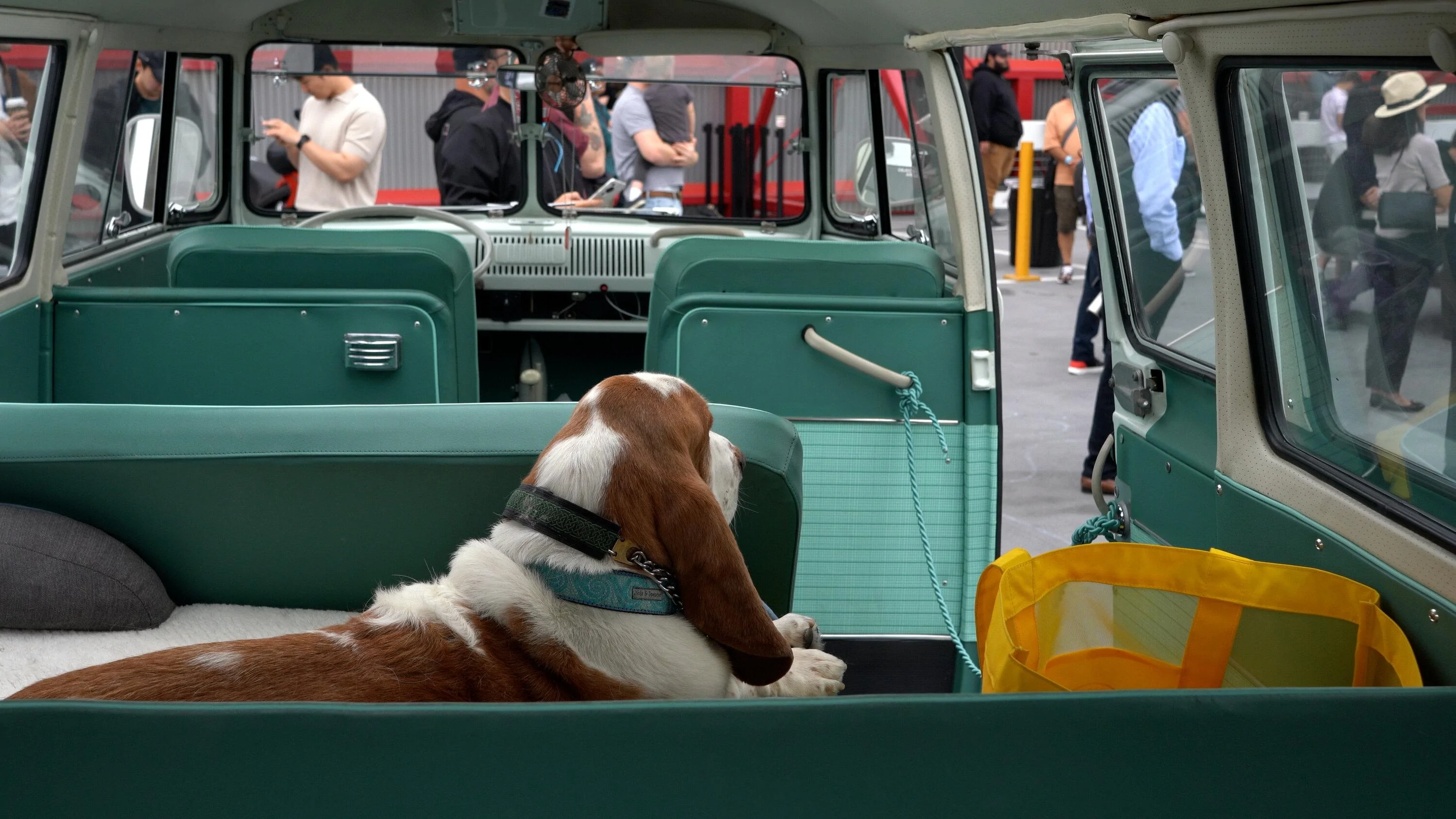 Ford F-150 Lightning Petersen Automotive Museum Inaugural EV Cars and Coffee -- June 25, 2023 | 8 AM - 11 AM dog