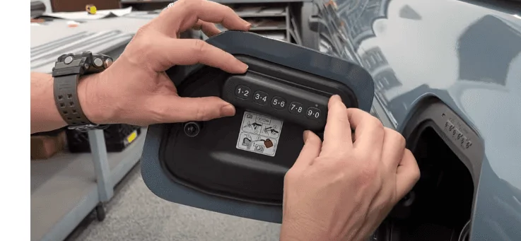 Ford F-150 Lightning Adding SecuriCode to Pro? keypad in fuel charging door