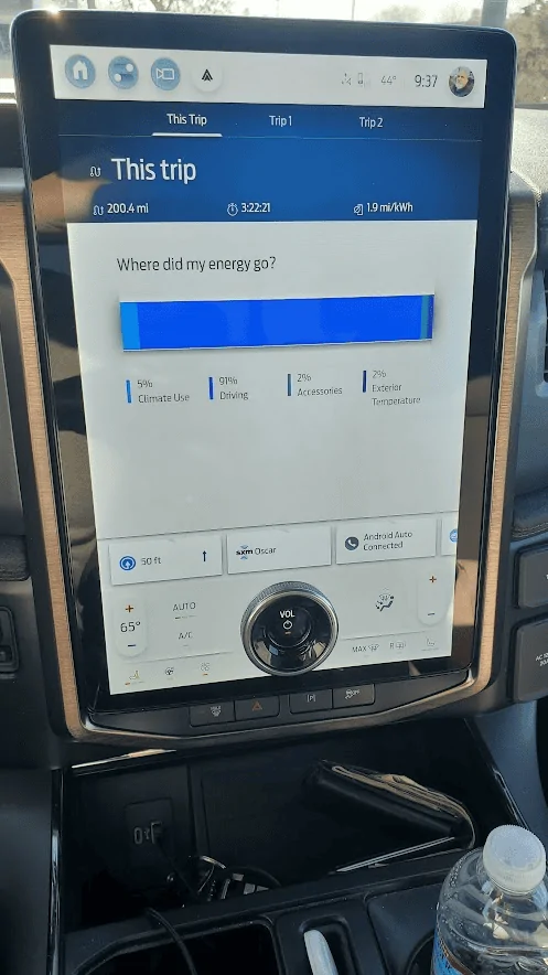 Ford F-150 Lightning After update screen layout totally FUBAR 1689869947946