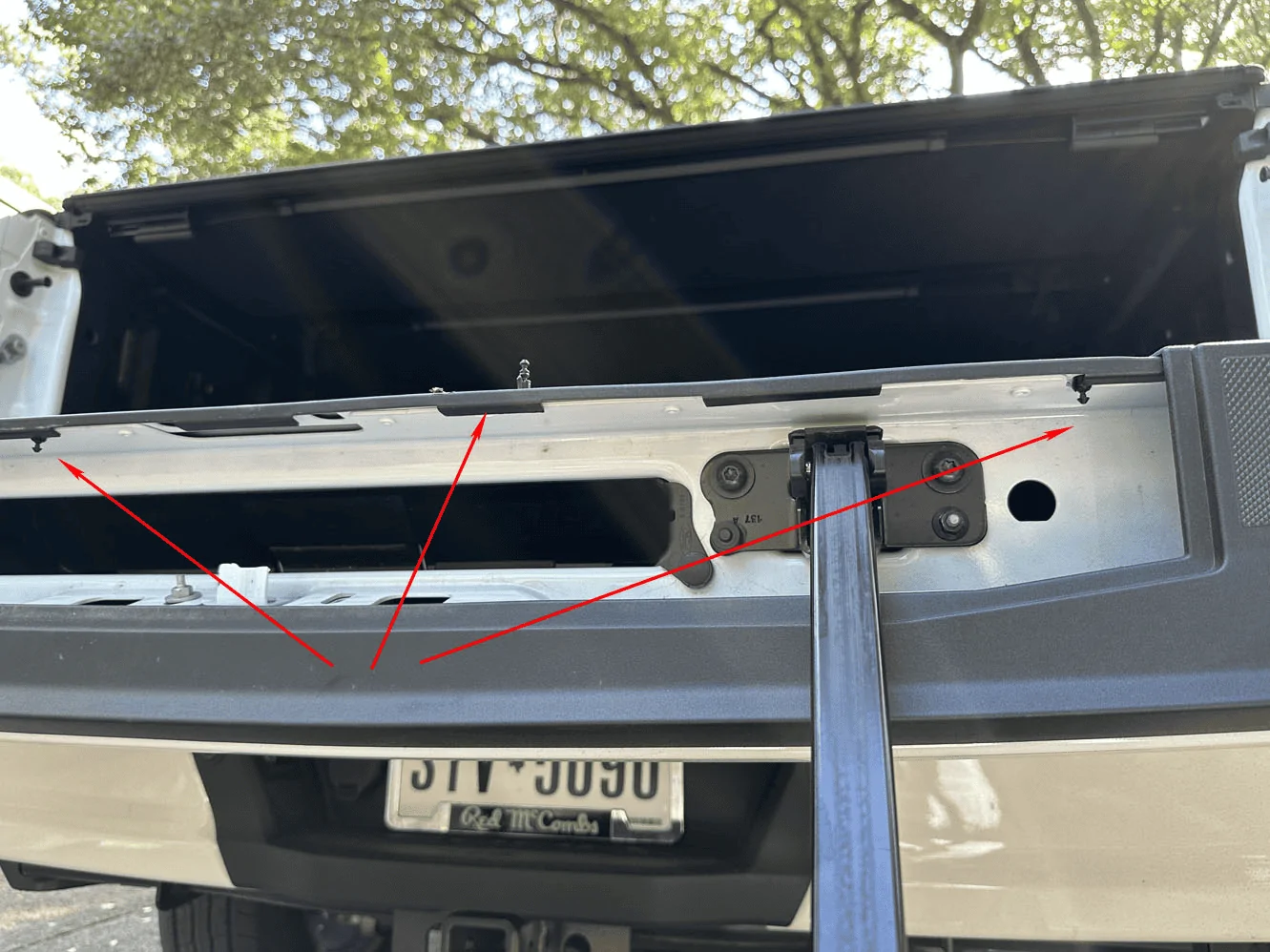 Ford F-150 Lightning Not Built "Ford Tough" - Tailgate Trim Popping Out - How to Fix? 1690303199252