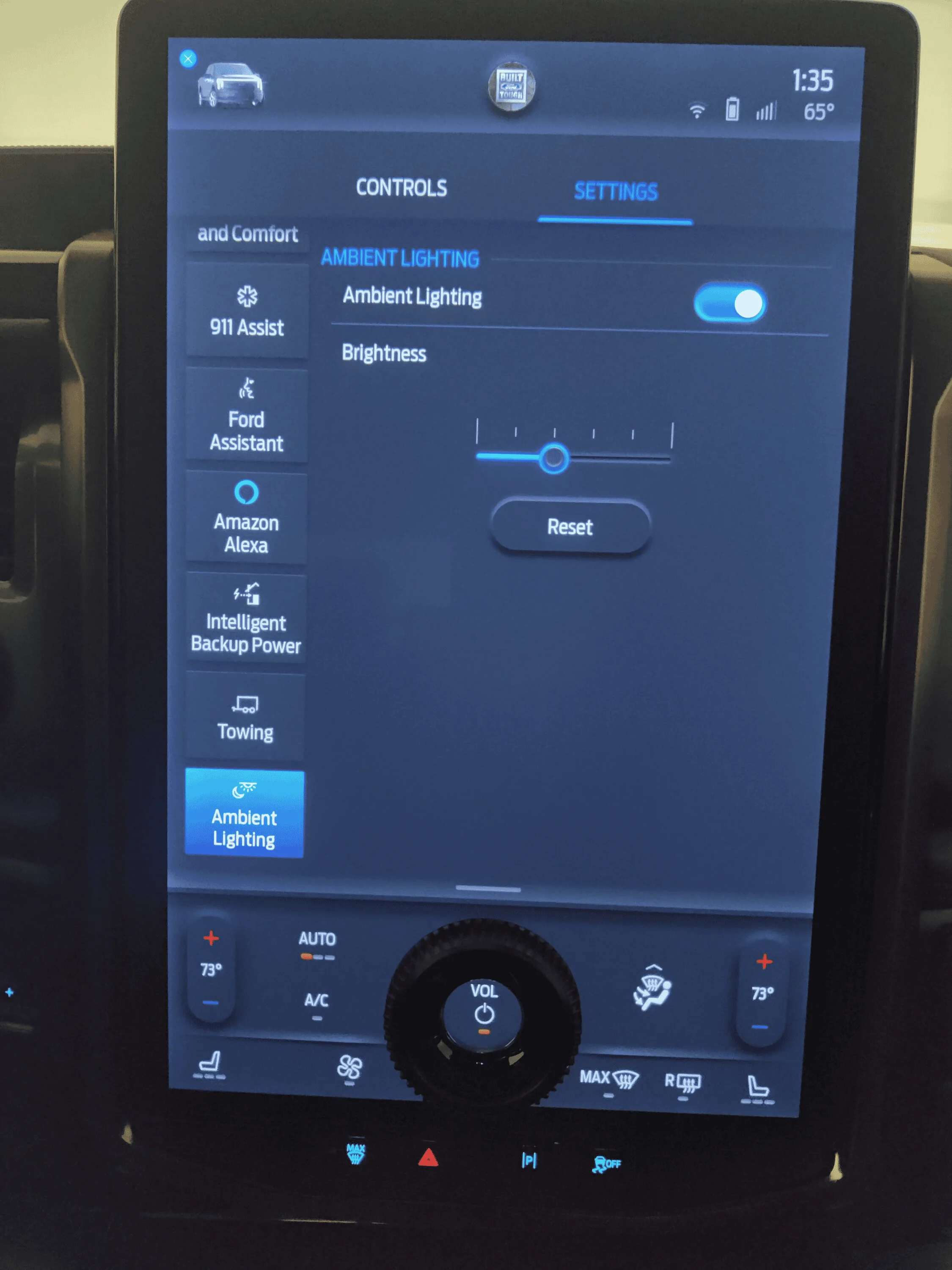 Ford F-150 Lightning Ambient Light Setting Gone? 1690881637851