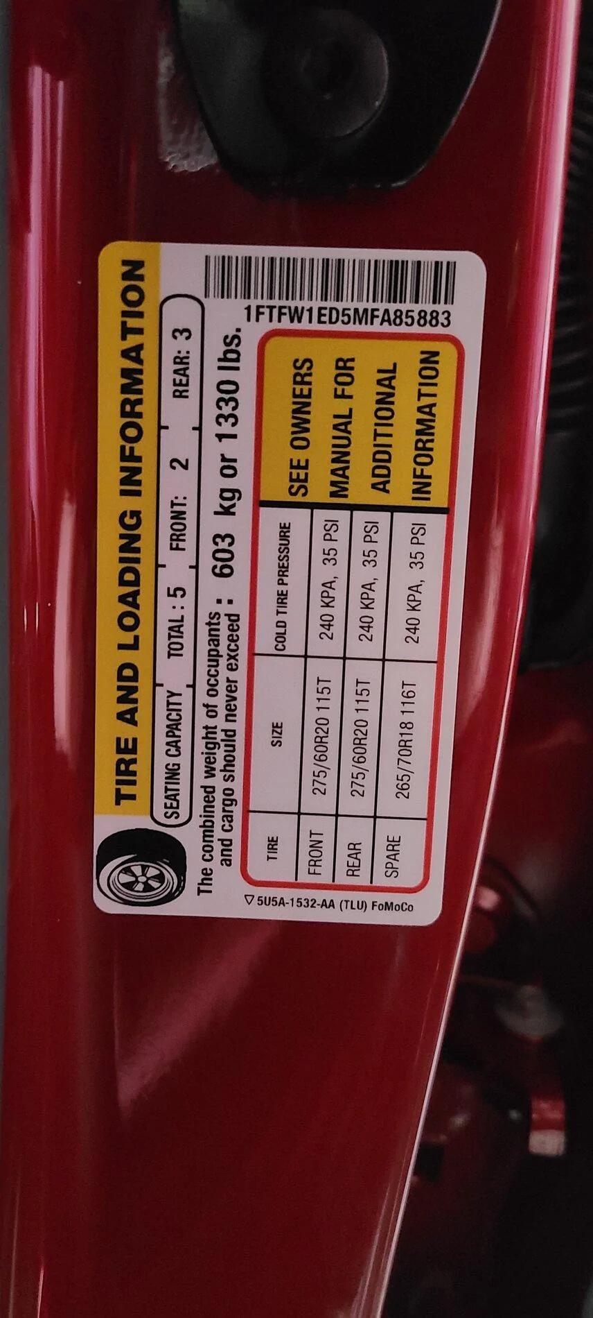 Ford F-150 Lightning 2021 F-150 Payload Stickers 20210208_175040