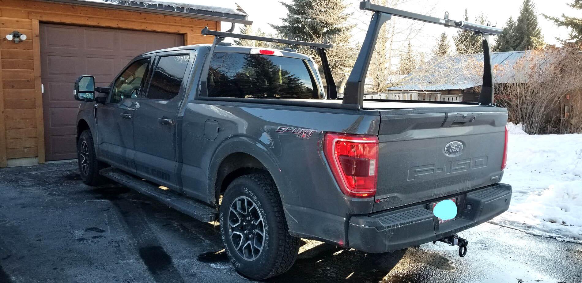Ford F-150 Lightning Adarac Contour bed rack + Gator HR1 tonneau cover installed on 2021 F-150 Adarac Contour bed rack + Gator HR1 tonneau cover installed on 2021 F-150 e