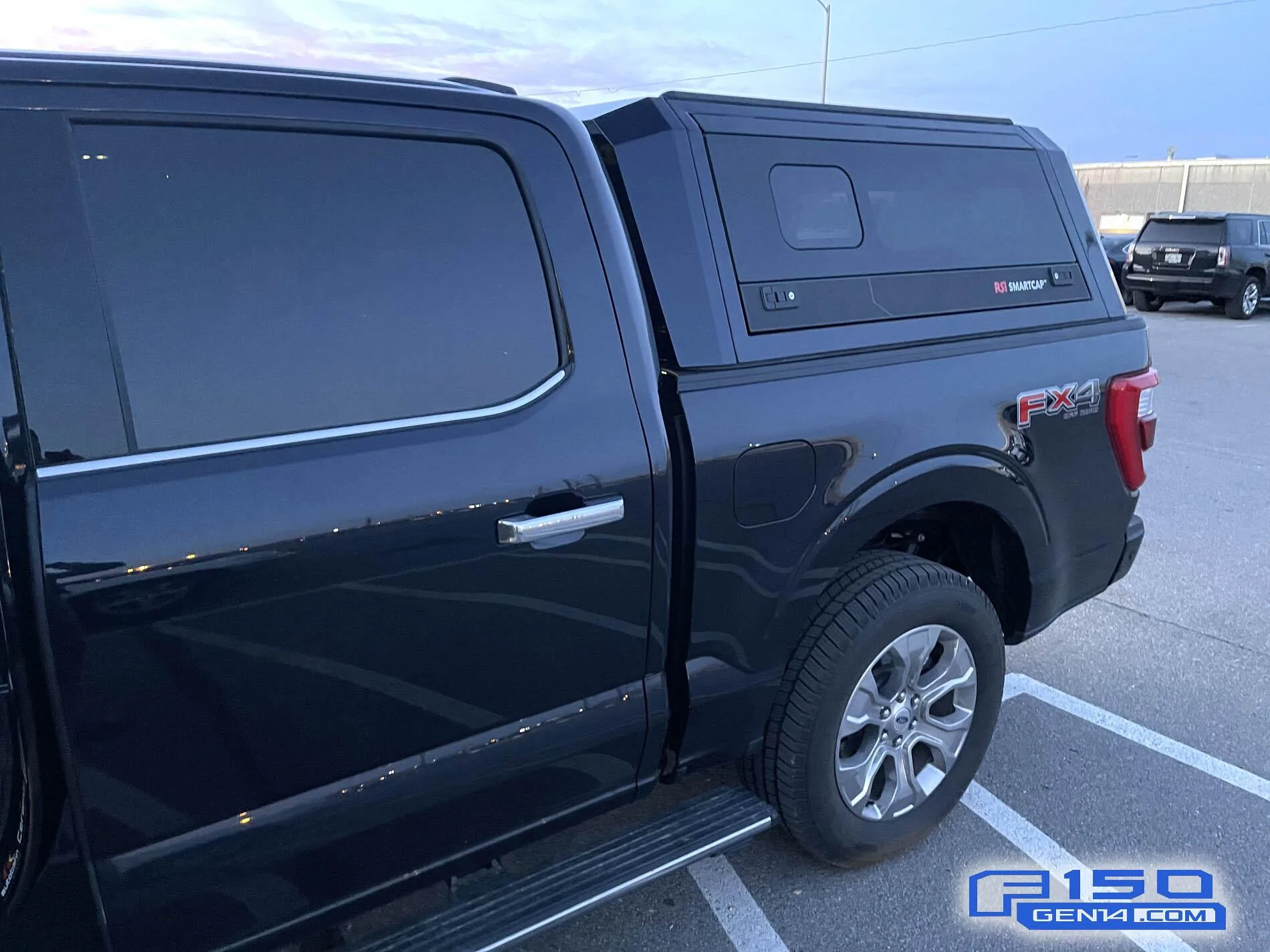 Ford F-150 Lightning RSi SmartCap Camper Shell installed on 2021 F-150 2021 F150 RSI Smartcap Shell Camper Topper 1
