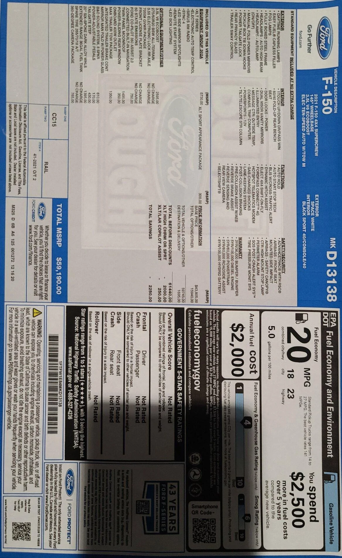 Ford F-150 Lightning 2021 F-150 Payload Stickers 413F3CA0-9DEF-4AE4-8CD1-206B4C21F73F