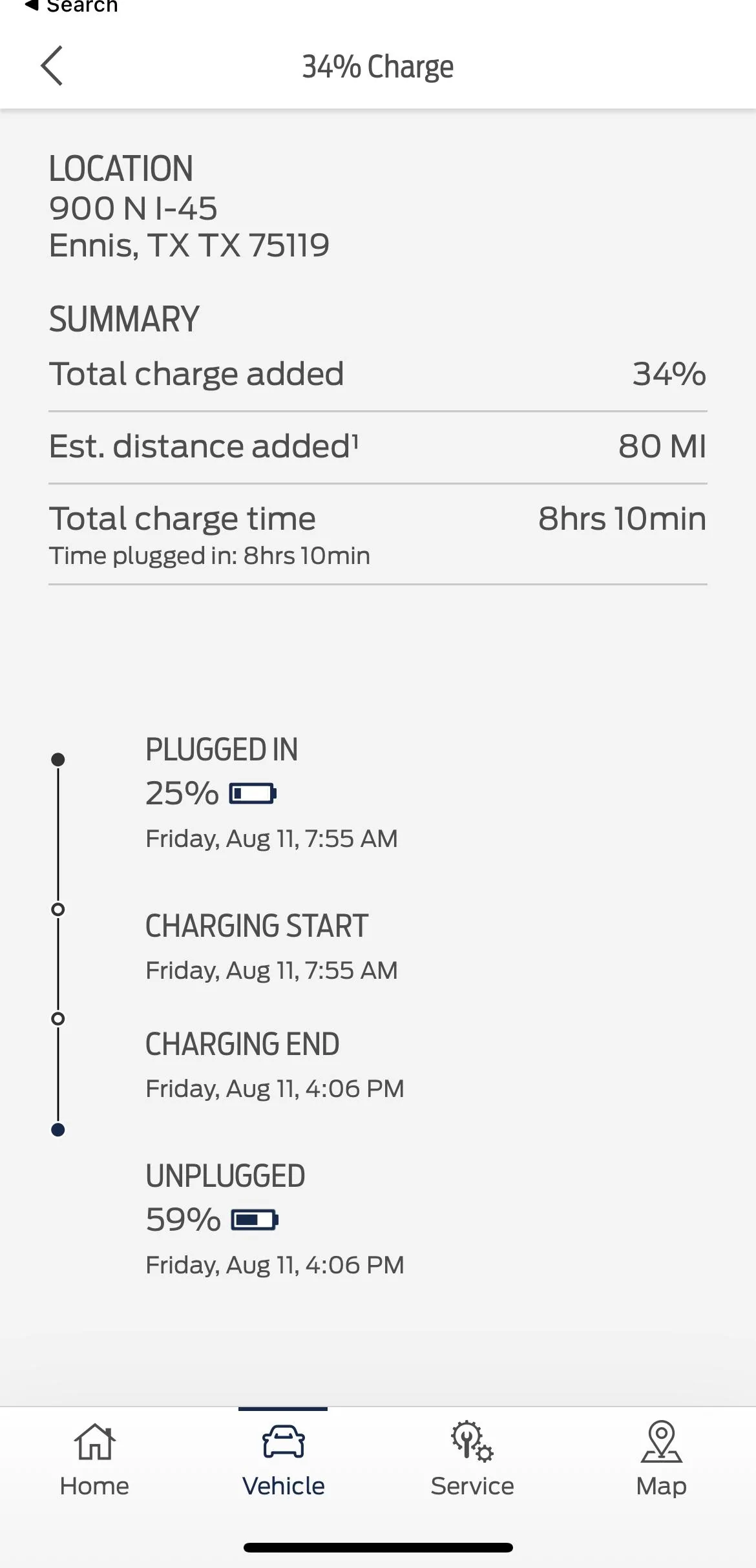 Ford F-150 Lightning DC Charging Fault 151 miles away from home IMG_5930