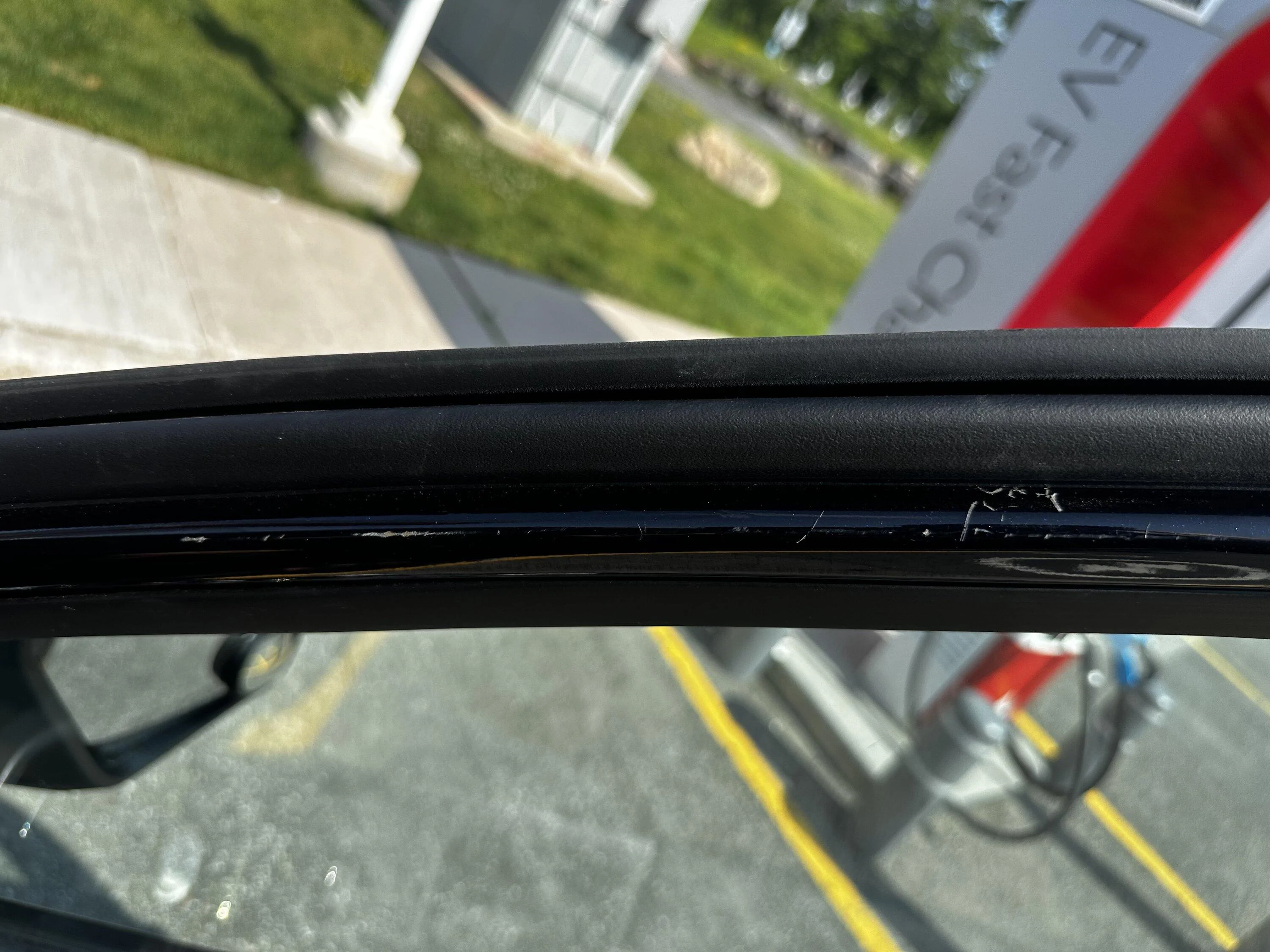 Ford F-150 Lightning Someone tried to break-in IMG_1262