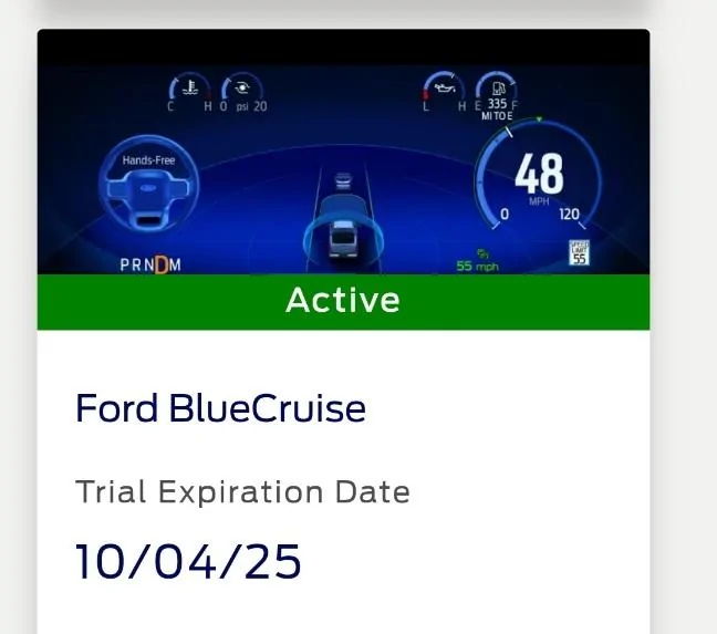 Ford F-150 Lightning Ford Expands BlueCruise Availability with Complimentary Trial, Monthly Or Annual Activation Screenshot_20230814_154225_Chrom