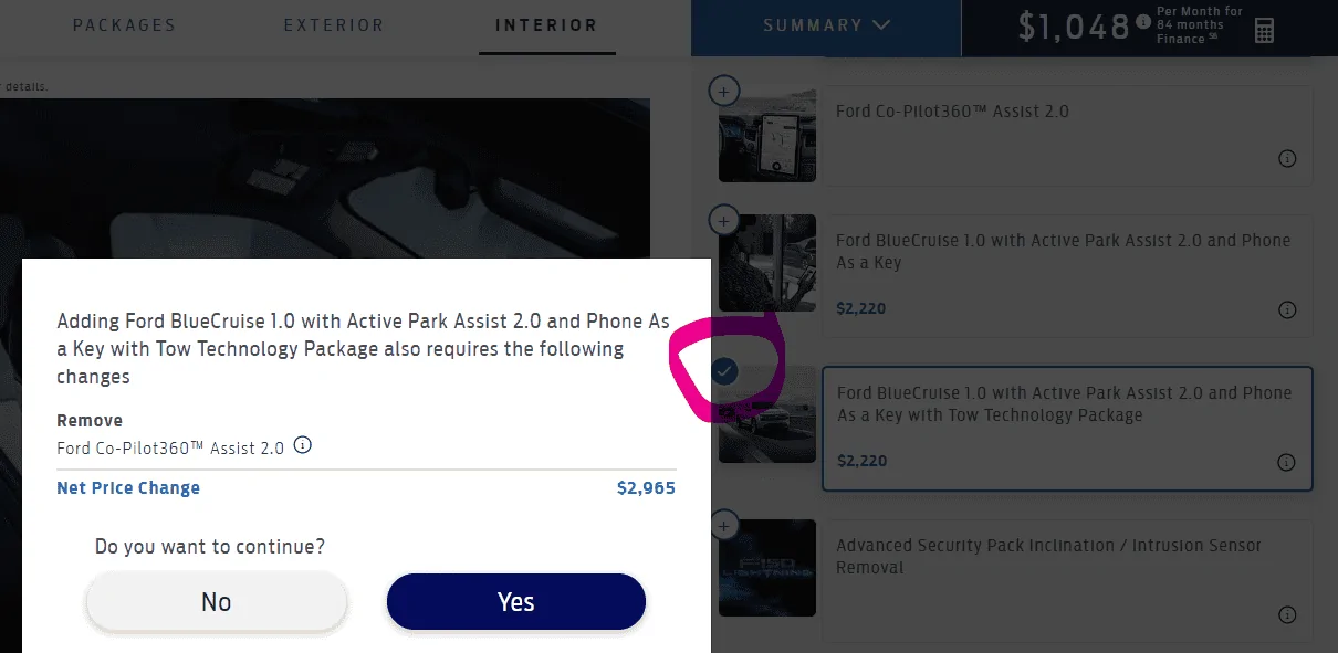 Ford F-150 Lightning Is BlueCruise included with Lariat? 1692193991230