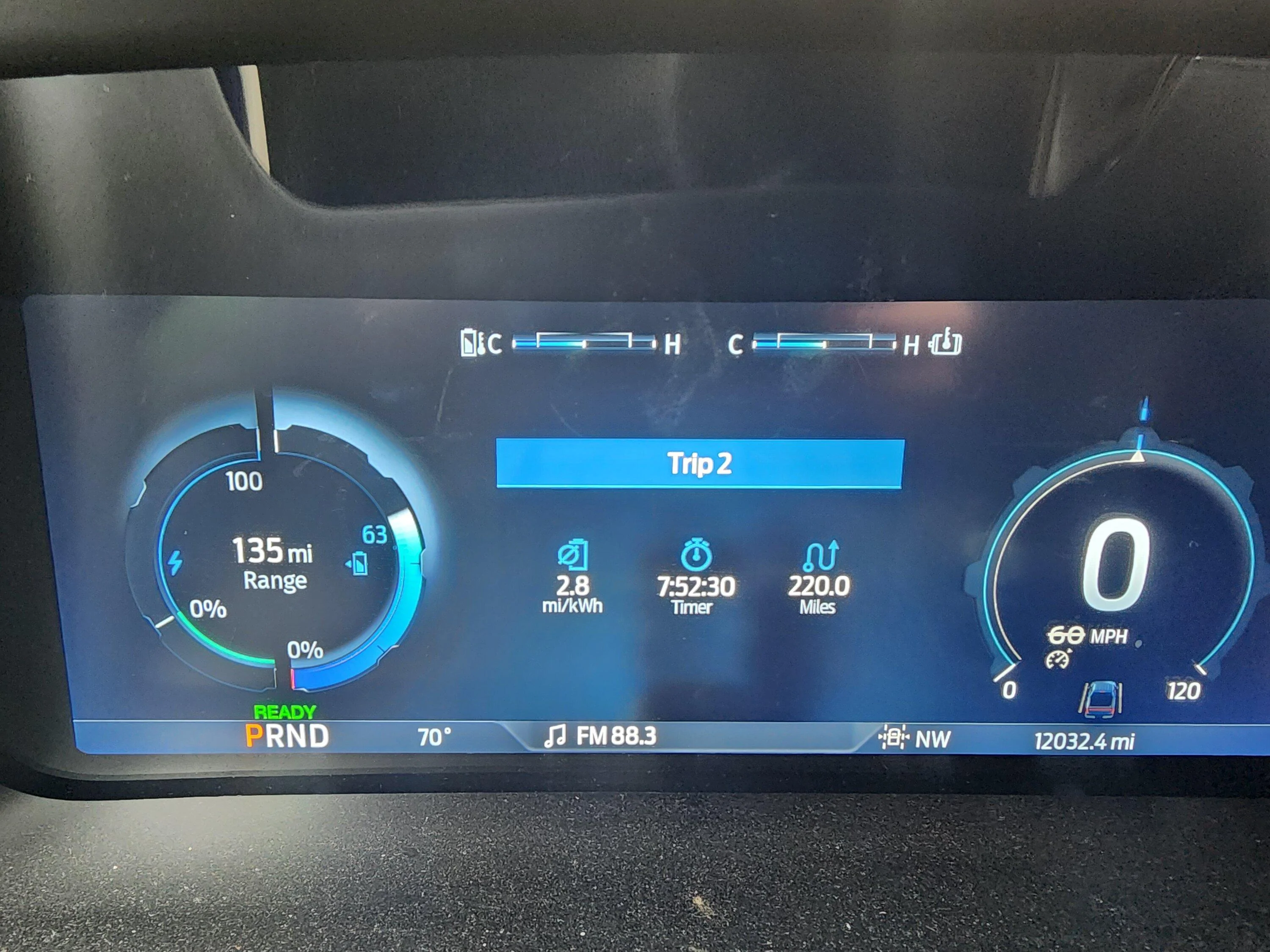 Ford F-150 Lightning Hypermile Challenge (high score: 8.8, life time avg 2.7) 20230815_171700
