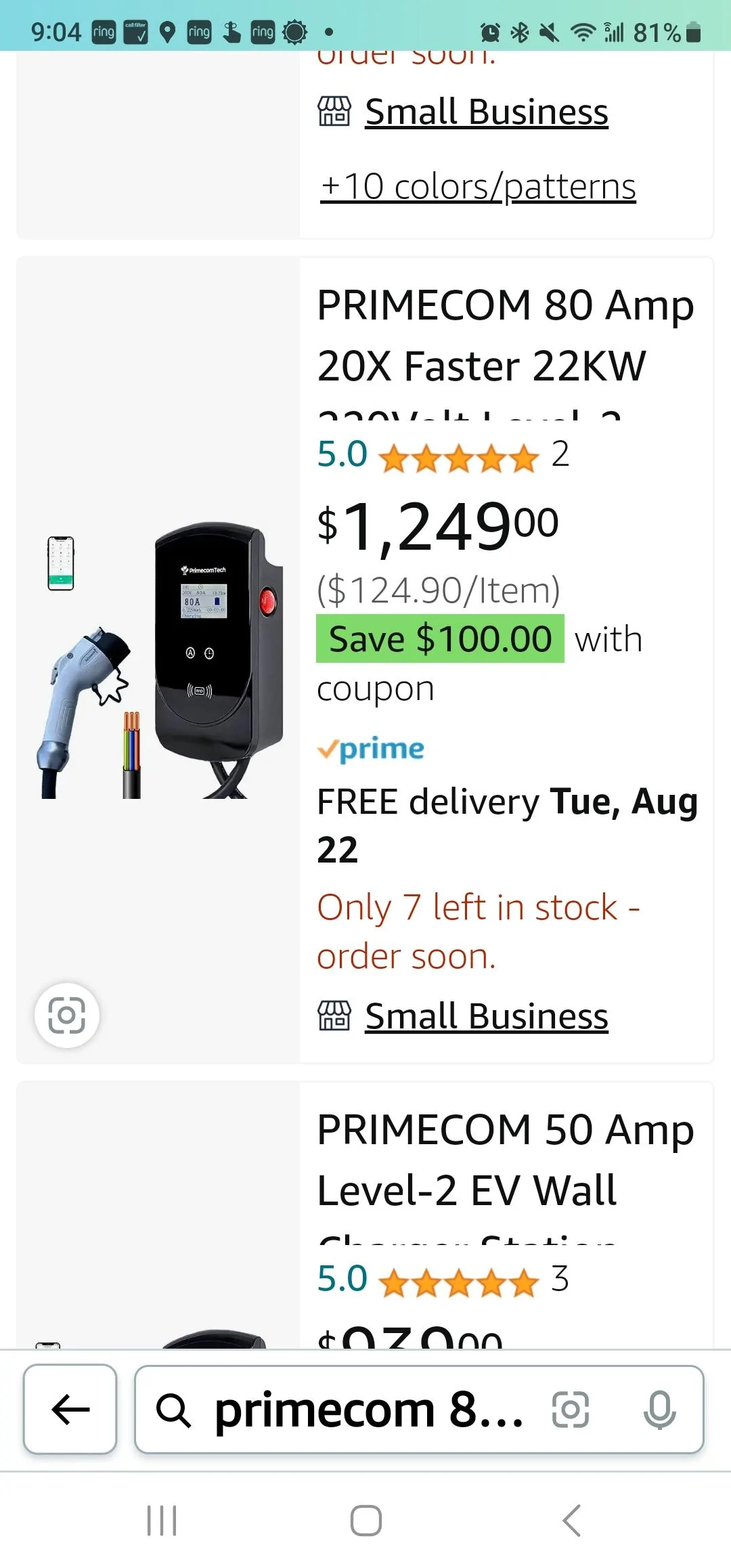 Ford F-150 Lightning Charging question. Screenshot_20230818_090422_Amazon Shopping