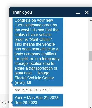 Ford F-150 Lightning ✅ 8/21/2023 Lightning Build Week Group (MY2023) Ford lightning