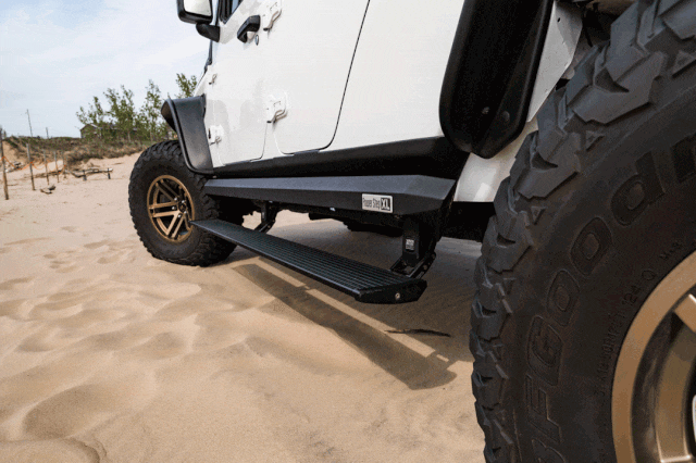 Ford F-150 Lightning AMP Research Electric Running Boards | GUIDE powerstepxl-