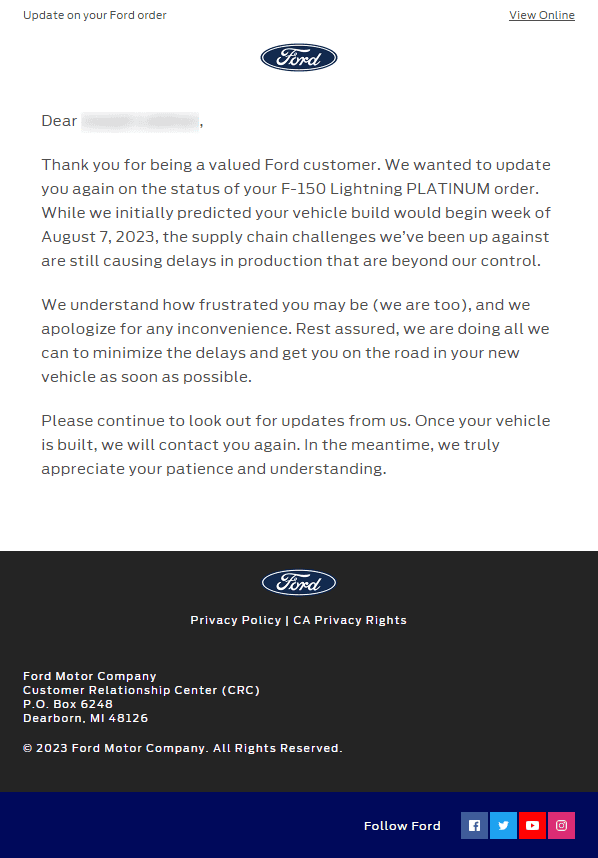 Ford F-150 Lightning ✅ 8/7/2023 Lightning Build Week Group (MY2023) 1696203901251