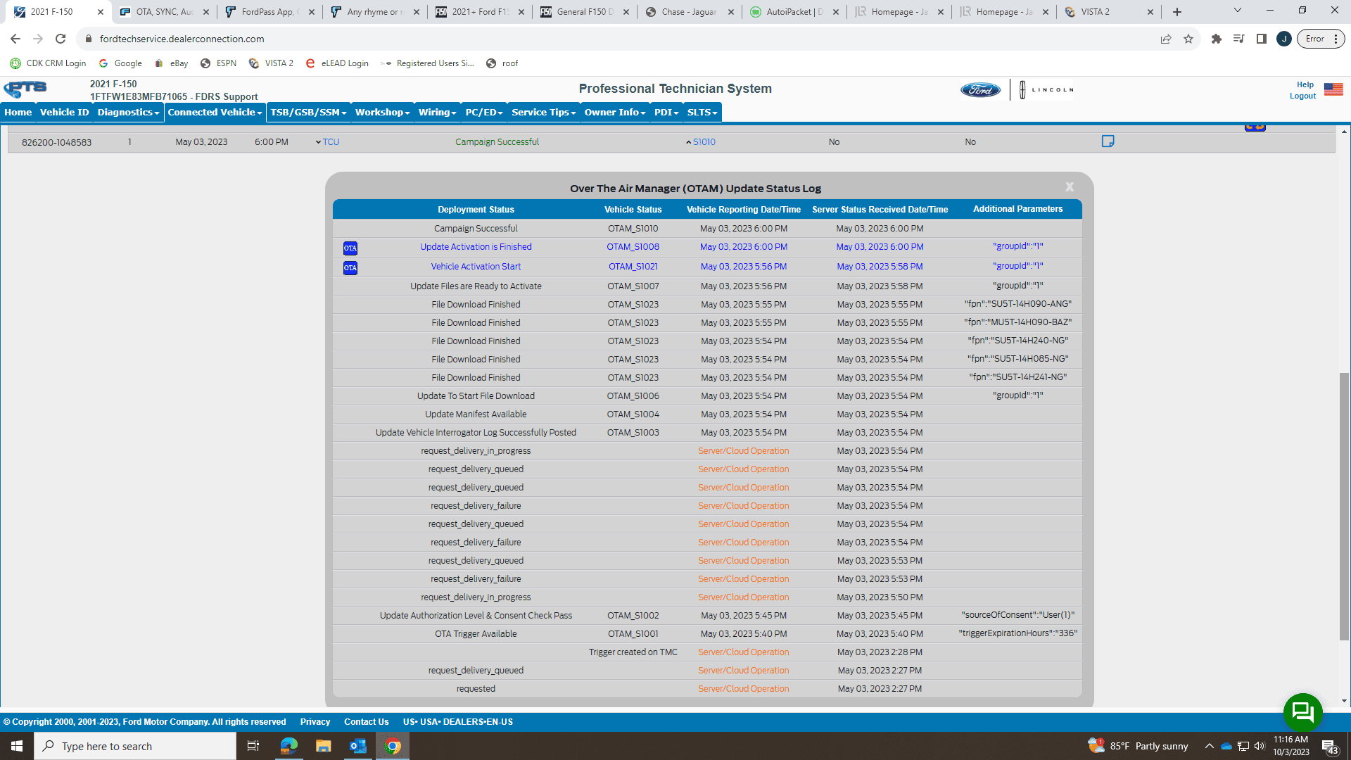 Ford F-150 Lightning Any rhyme or reason on how the OTA updates are sent out? 1696346354362