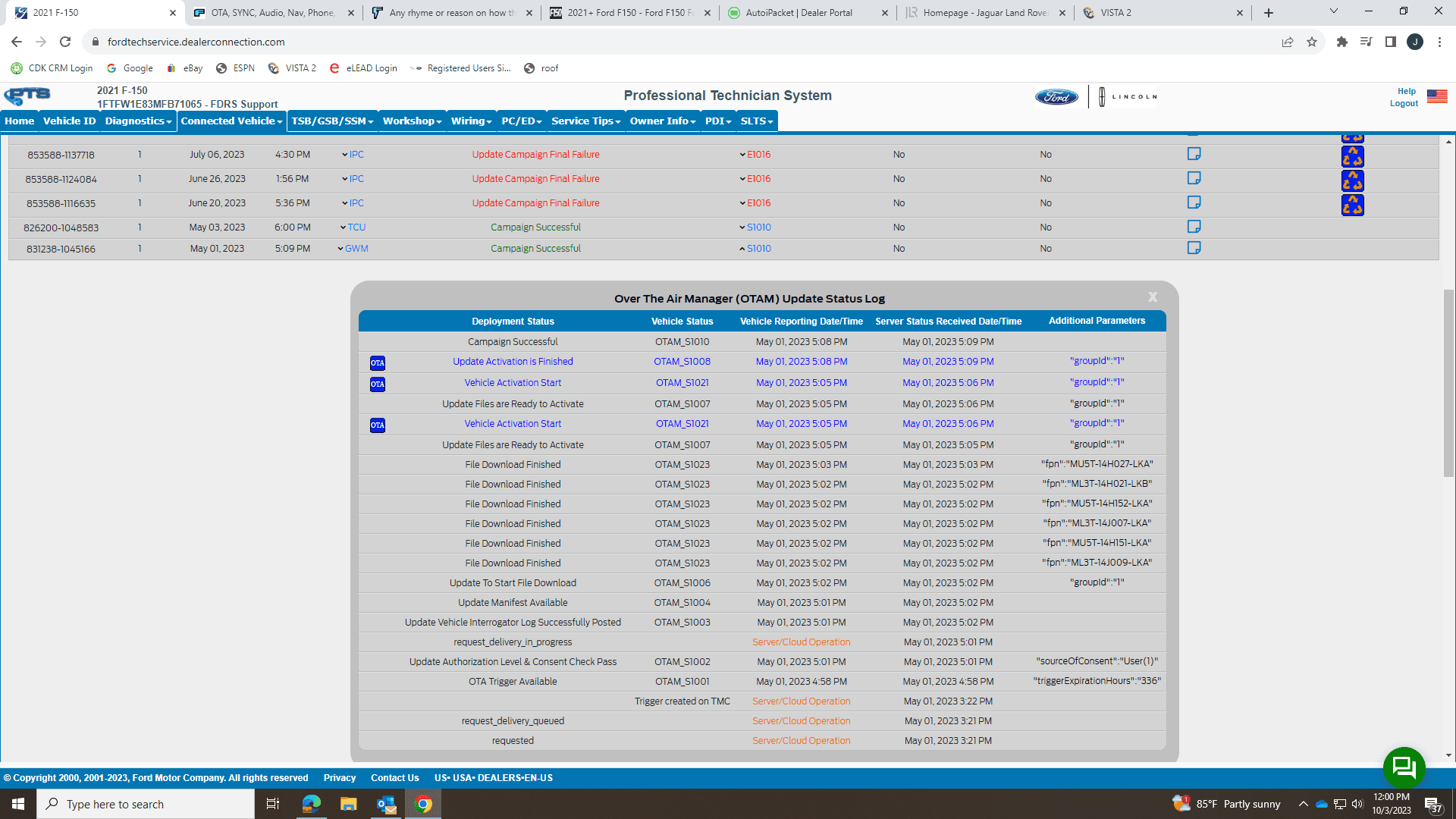Ford F-150 Lightning Any rhyme or reason on how the OTA updates are sent out? 1696348914822