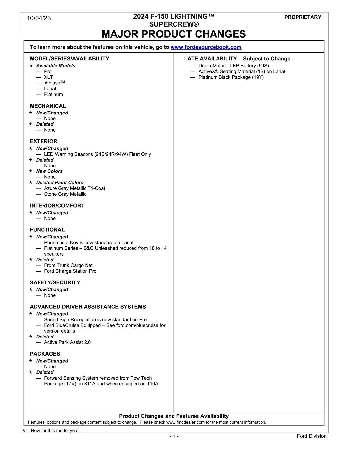 Ford F-150 Lightning 2024 F-150 Lightning Order Guide & Pricing List (MSRP/Invoice) 2024-F150-lighting-order-guid