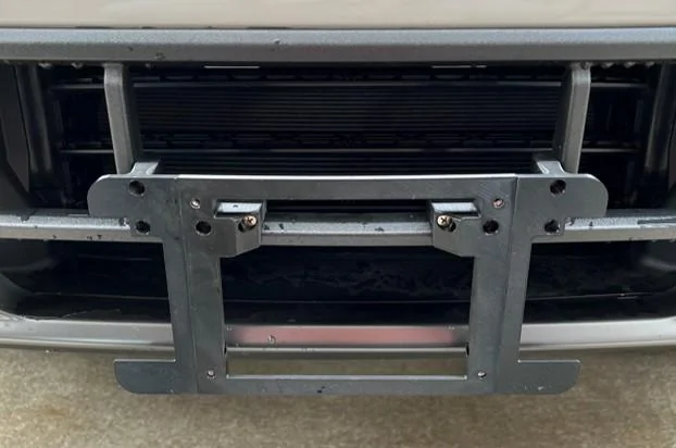 Ford F-150 Lightning License plate relocation Front Plate Fram
