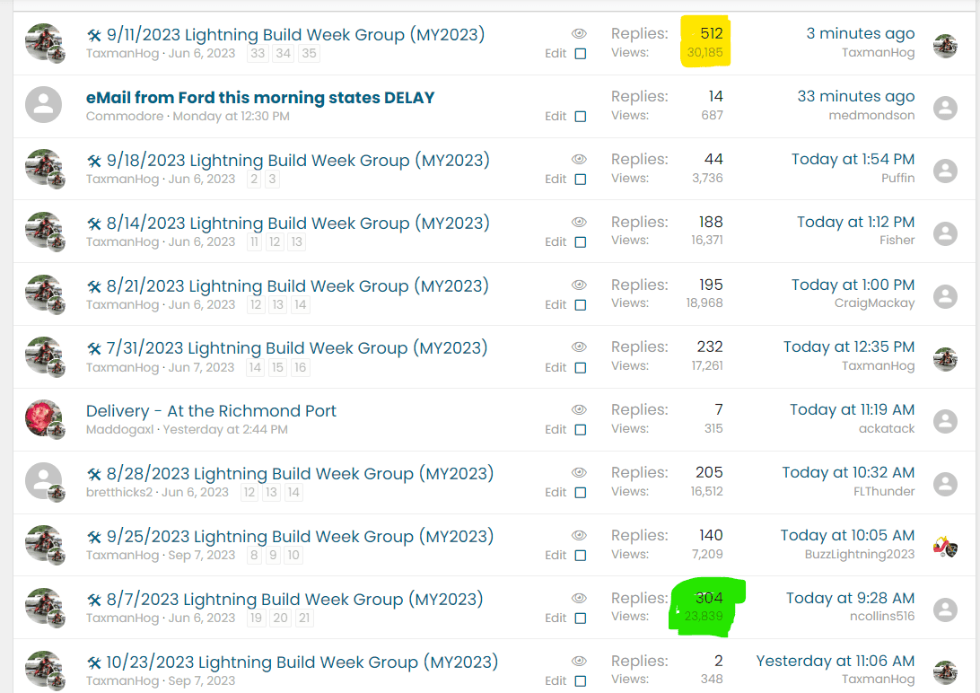 Ford F-150 Lightning ✅ 9/11/2023 Lightning Build Week Group (MY2023) 1697053349692