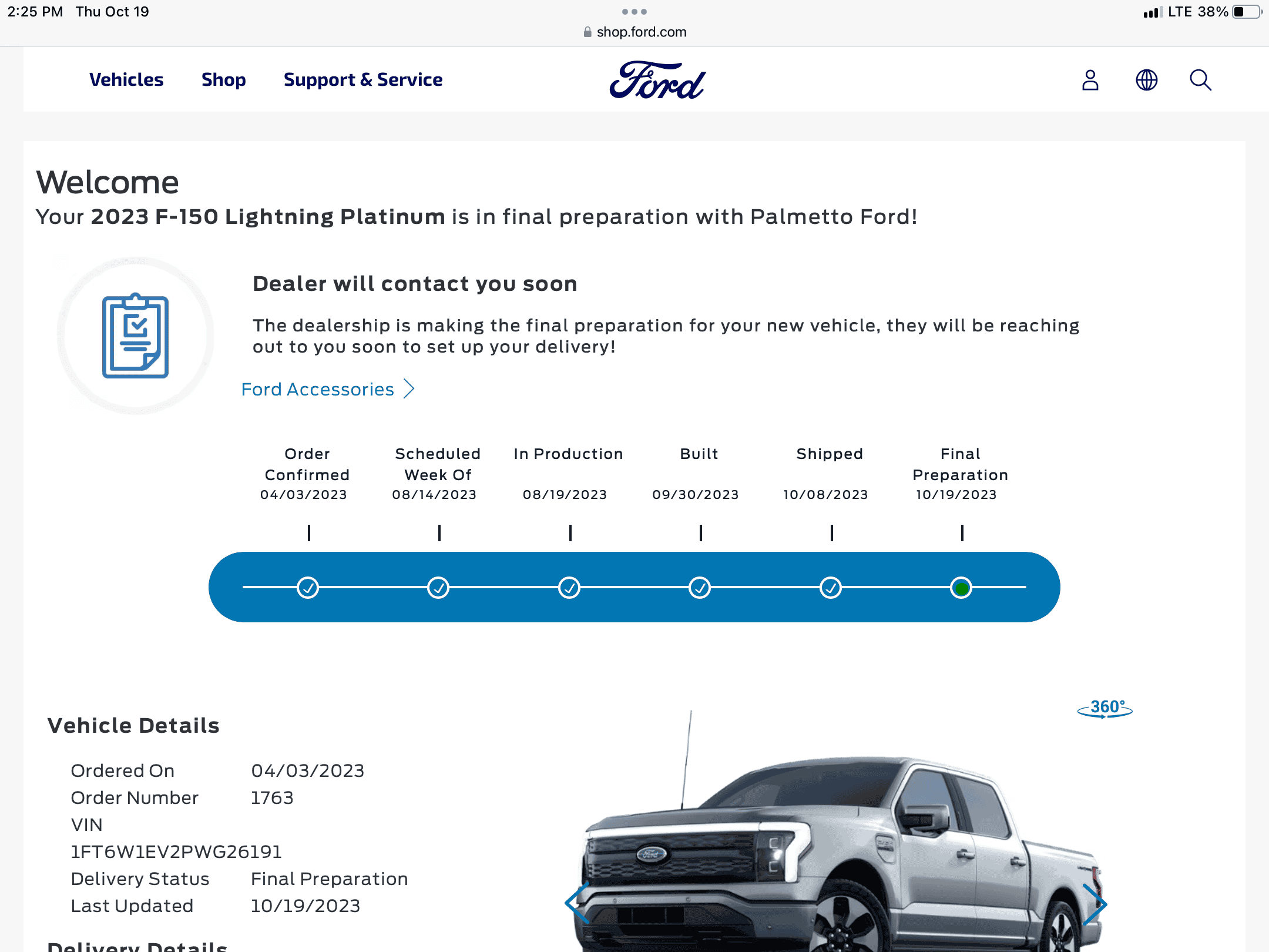 Ford F-150 Lightning ✅ 8/14/2023 Lightning Build Week Group (MY2023) IMG_0319