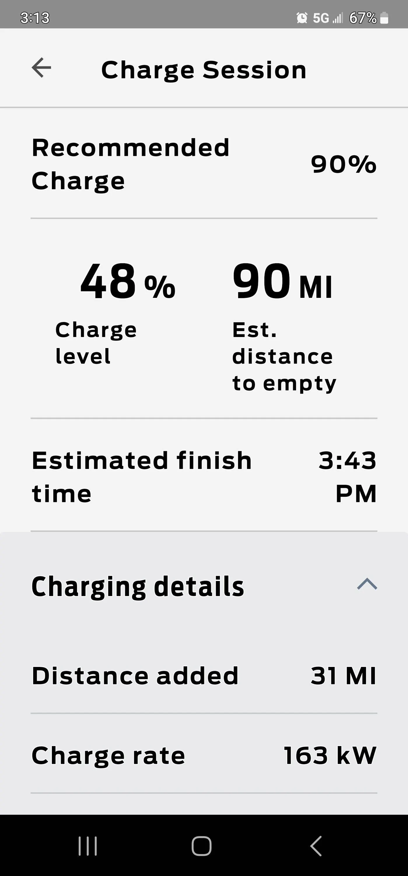 Ford F-150 Lightning First Road Trip - Charging Questions Screenshot_20231022_151308_FordPass