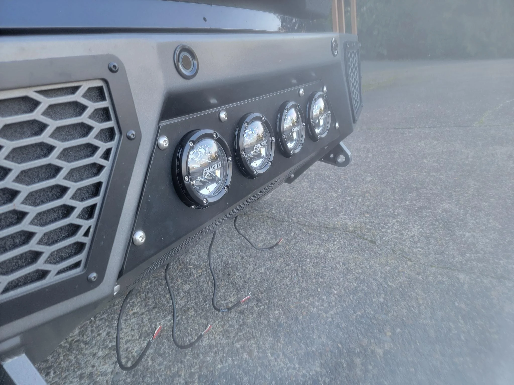 Ford F-150 Lightning Sinister front. hanging