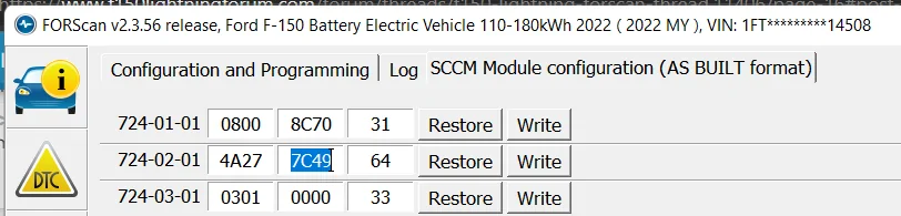 Ford F-150 Lightning F150 Lightning FORscan thread Screenshot 2023-11-04 064119