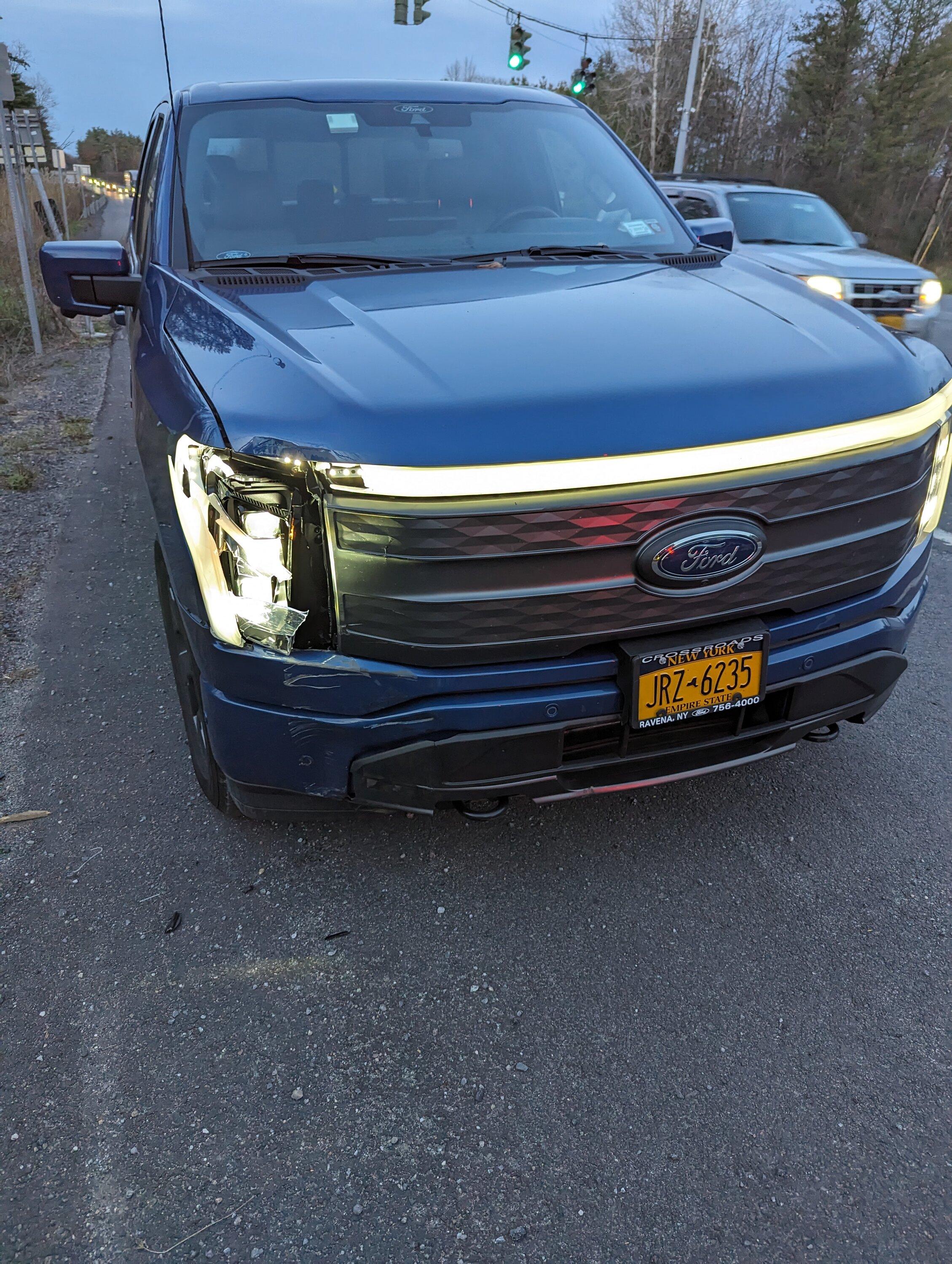 Ford F-150 Lightning Parts availability for collision repair (Fender bender in Lariat ER) PXL_20231103_214901033