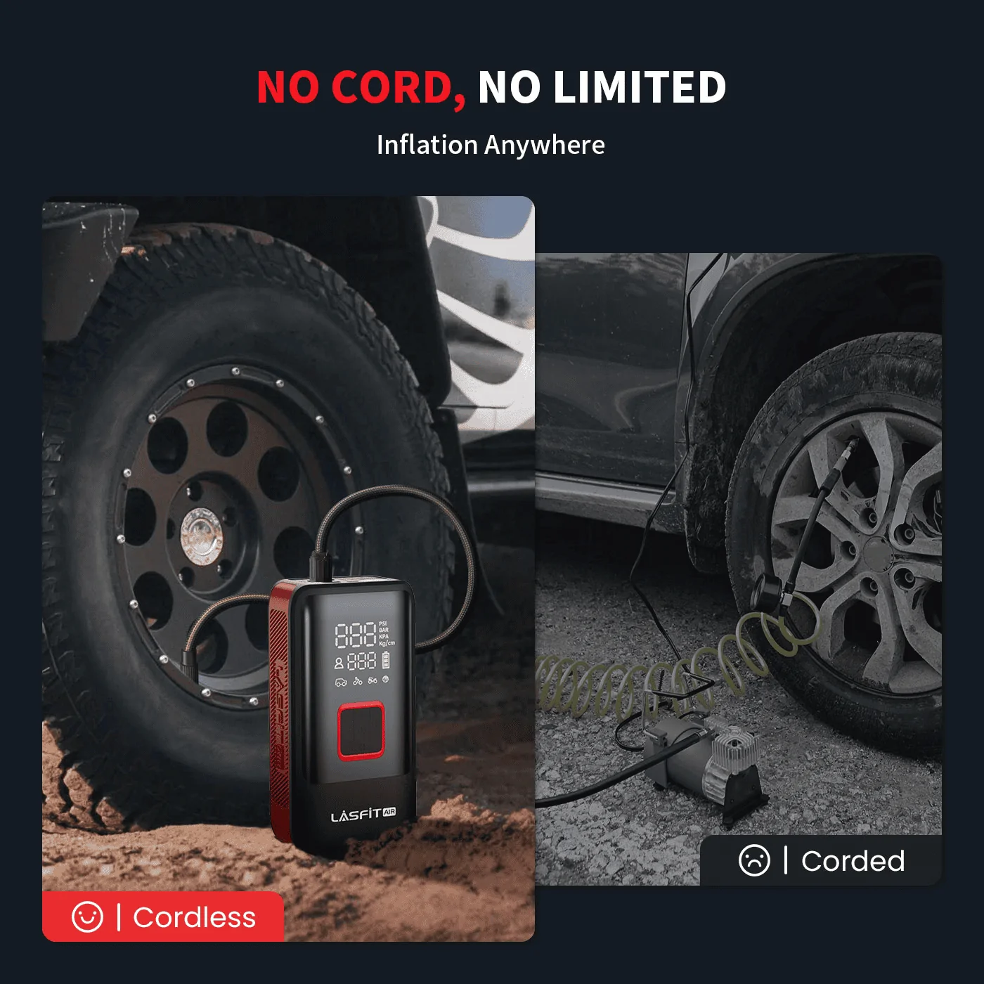 Ford F-150 Lightning Lasfit Heavy-Duty Dual-Cylinders Inflator: Product Overview and Usage Guidelines 3