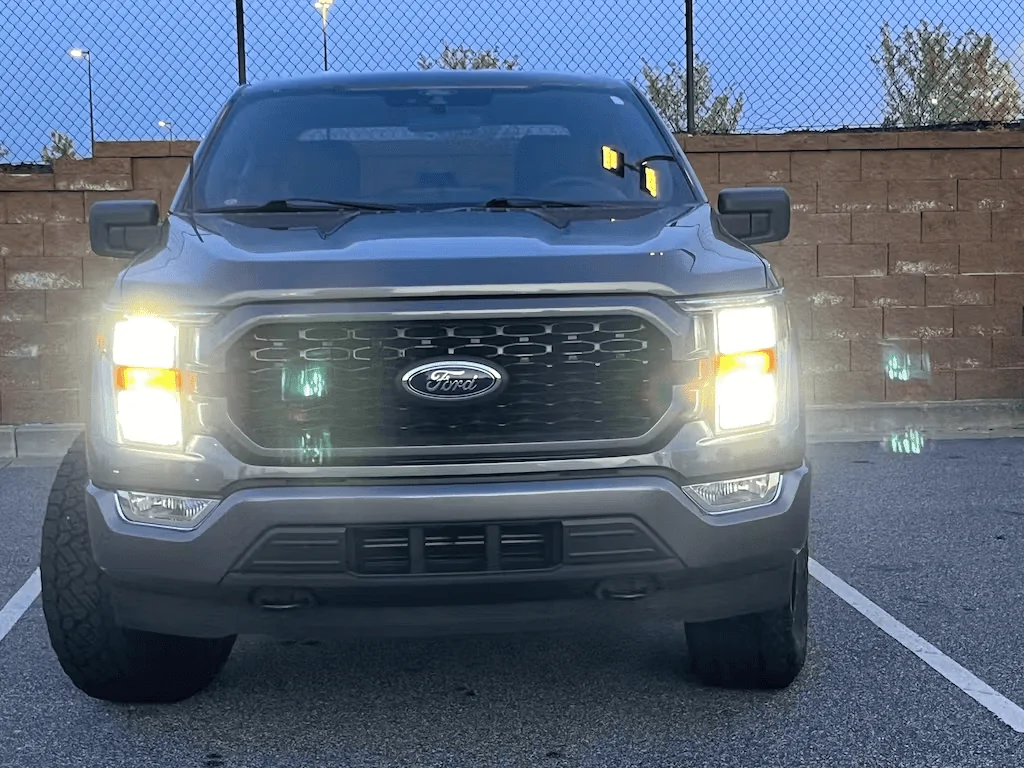 Ford F-150 Lightning The Upgraded LED Solution for Halogen Headlights photo7-lasfit led bulb-LAair 9005 customer feedback shot by Daniel Moor