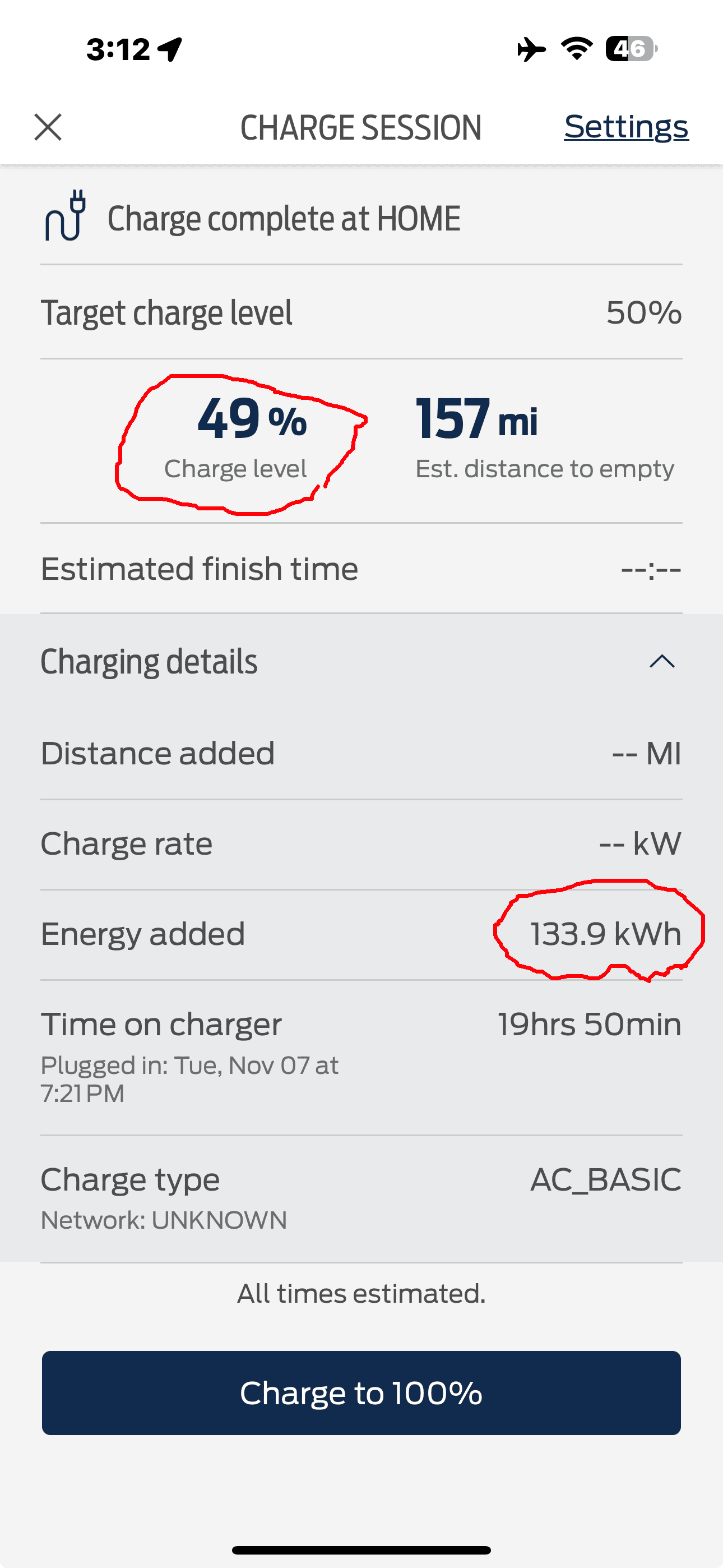 Ford F-150 Lightning FordPass 4.31.1 update (Performance & Bug Fixes) 20231108_211317902_edtd