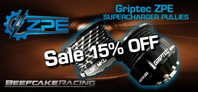 Ford F-150 Lightning Up to 55% off Black Friday @Beefcake Racing! griptec-supercharger-pulley-beefcake-racing