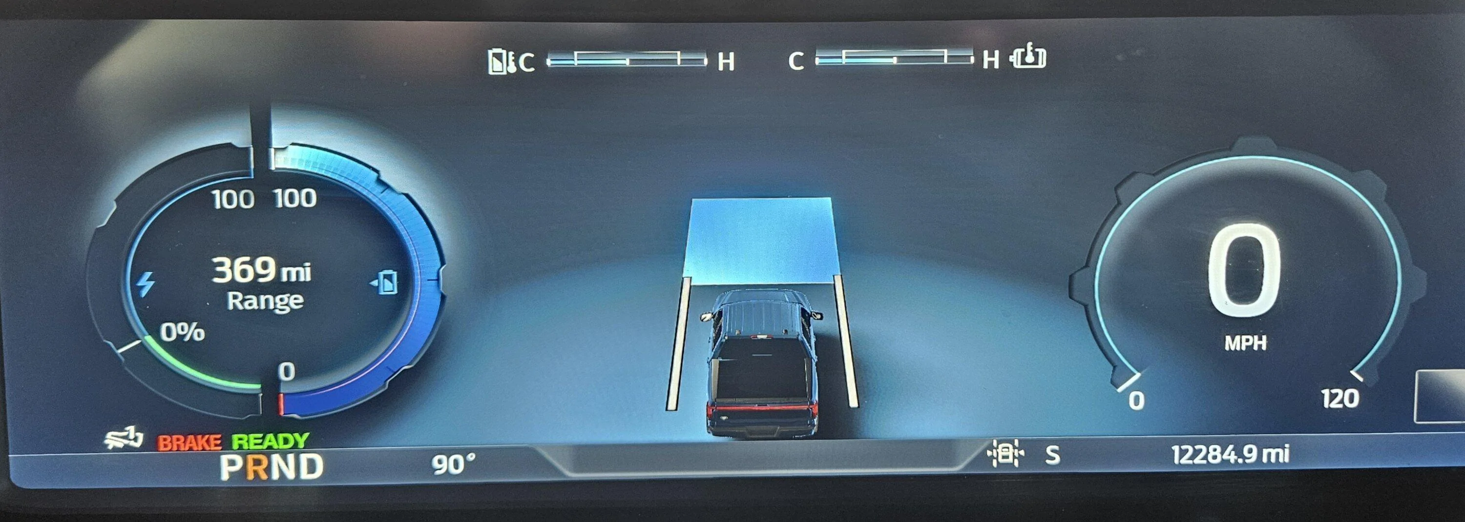 Ford F-150 Lightning Predicted Range after Full Charge and After Resetting Driving History - not 330 mi 20230930_120247