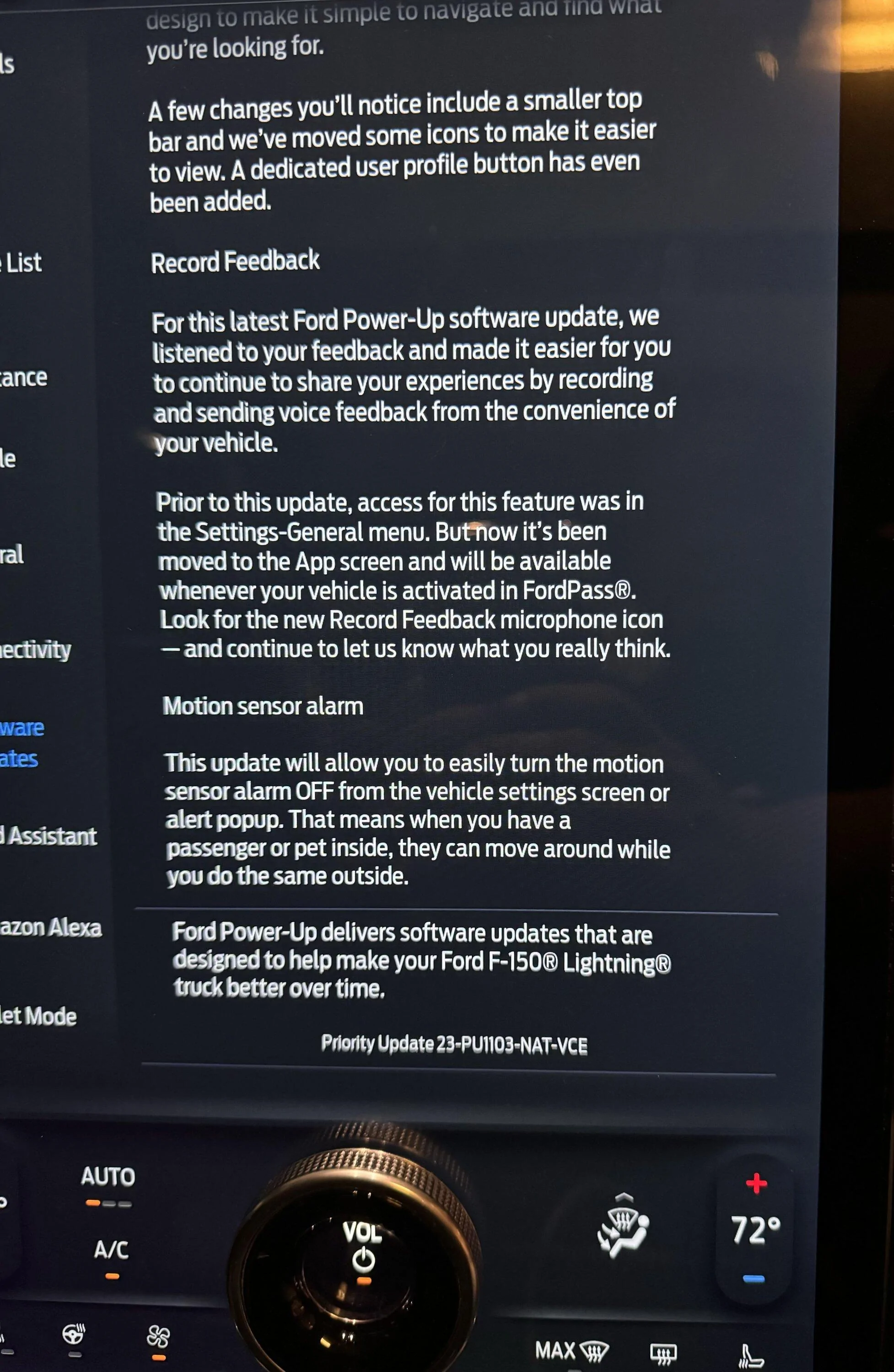 Ford F-150 Lightning Priority Update: 23-PU1103-NAT-VCE (re-release of 6.2.0) IMG_0328