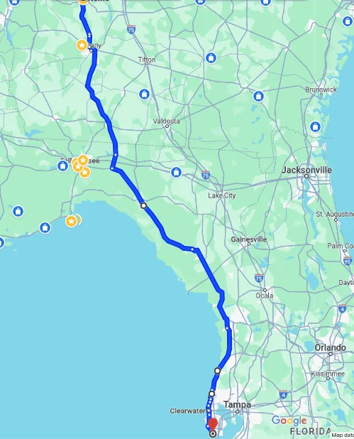 Ford F-150 Lightning First trip after switching from Tesla. 361 miles