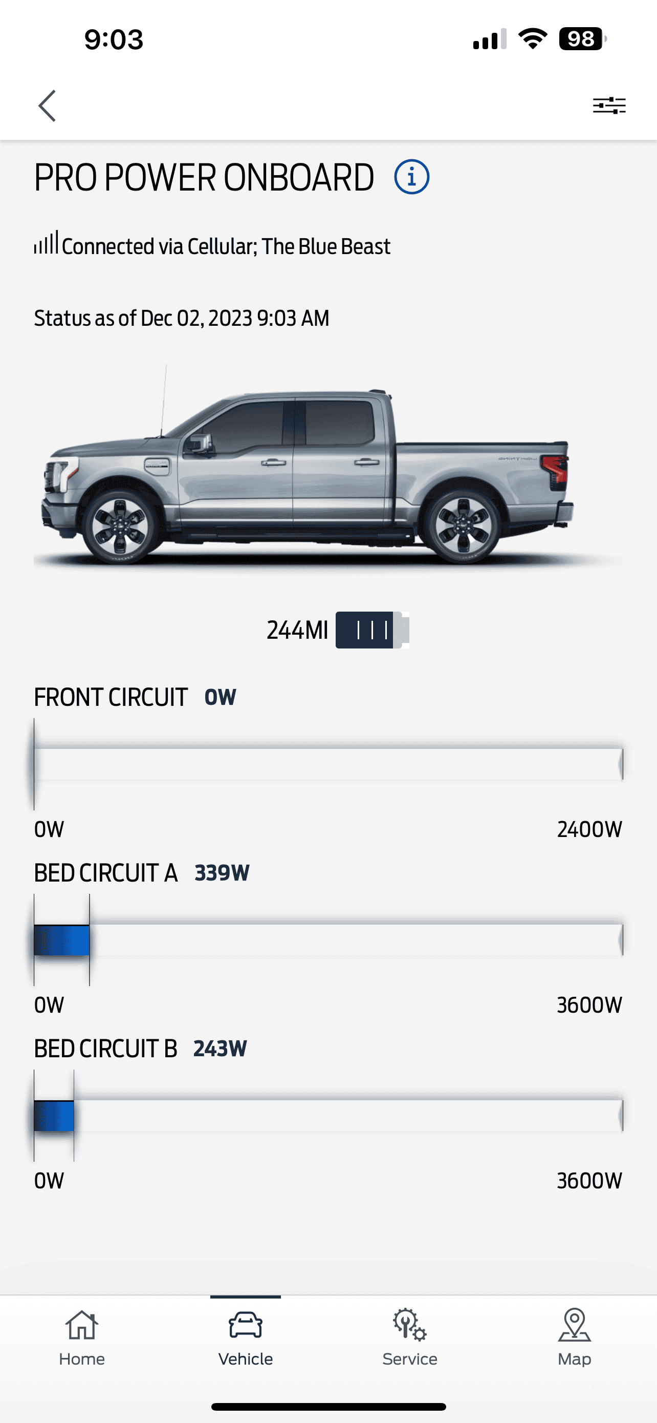 Ford F-150 Lightning Easy way to safely access backup power for home and free (for some PG&E customers) IMG_4229