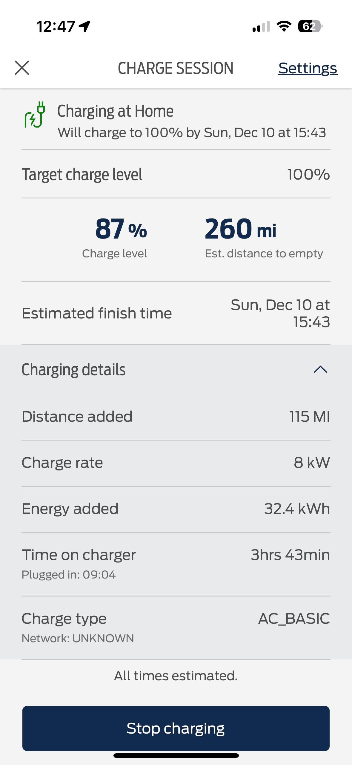 Ford F-150 Lightning Charging completion estimates are very odd IMG_4108