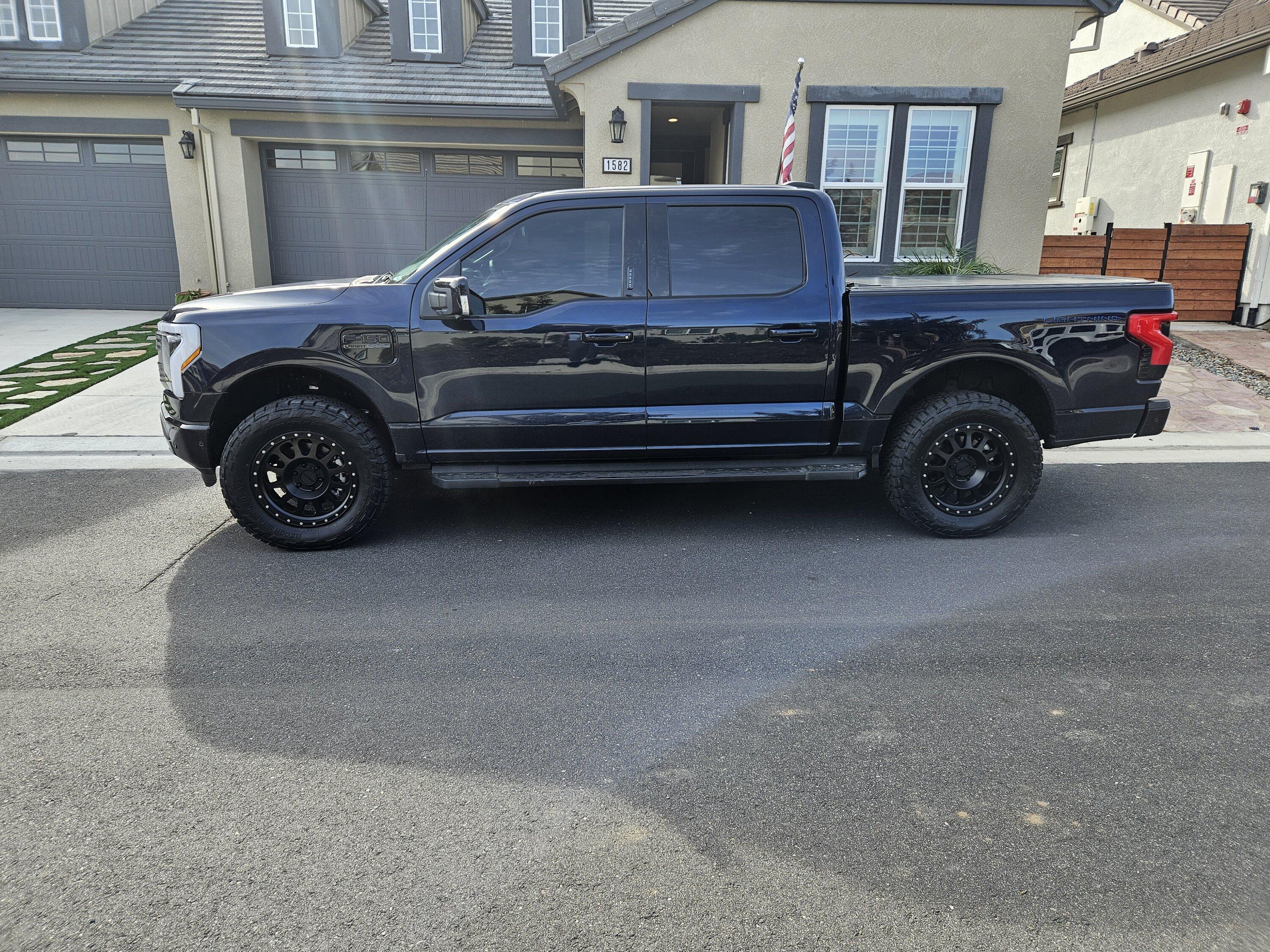 Ford F-150 Lightning 2" inch Readylift Level with 20 inch Method Wheels (+18) wrapped in 295 60 20 Recon Grapplers 20231210_121800-